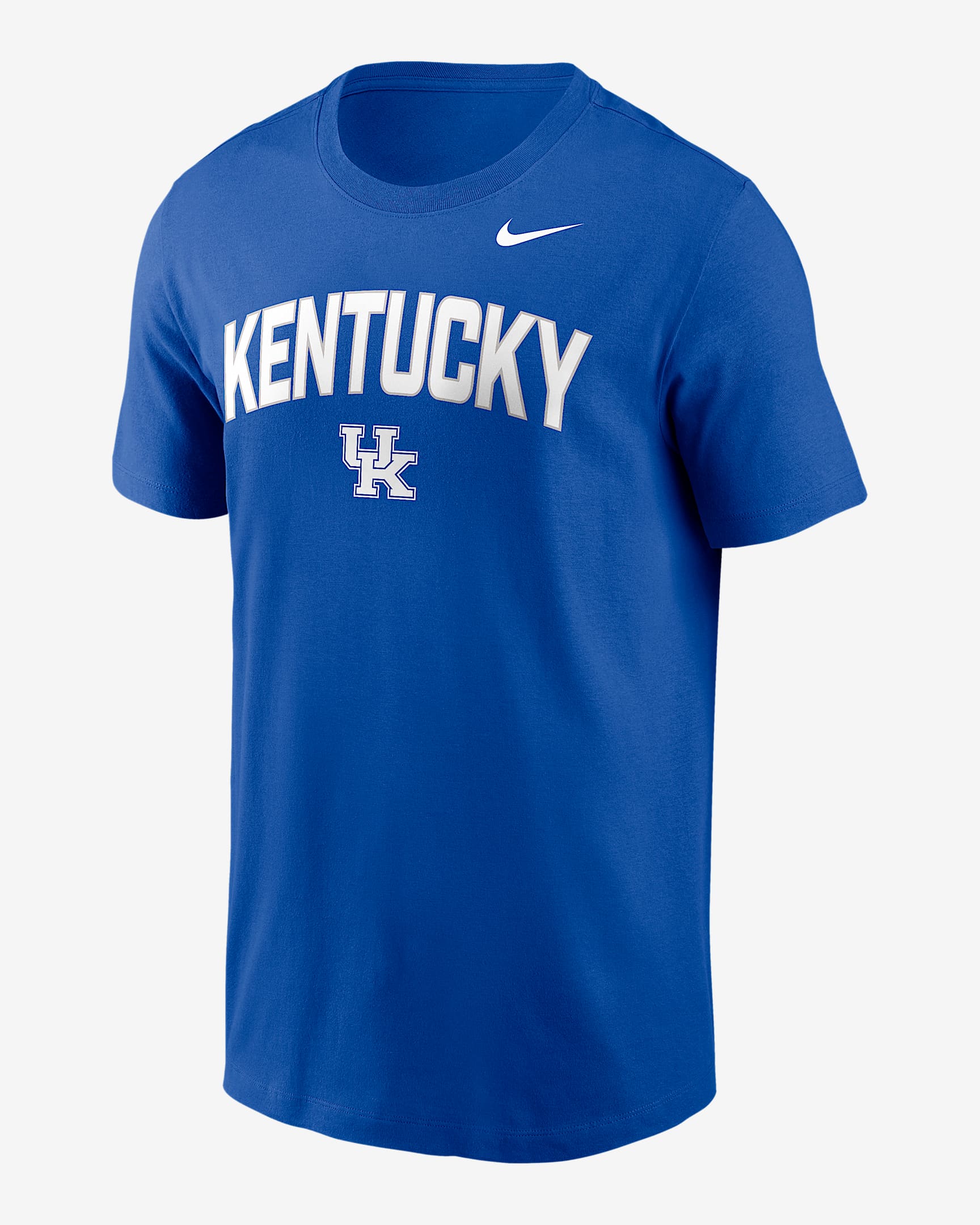 Playera universitaria Nike para hombre Kentucky Primetime Arch Stack - Royal