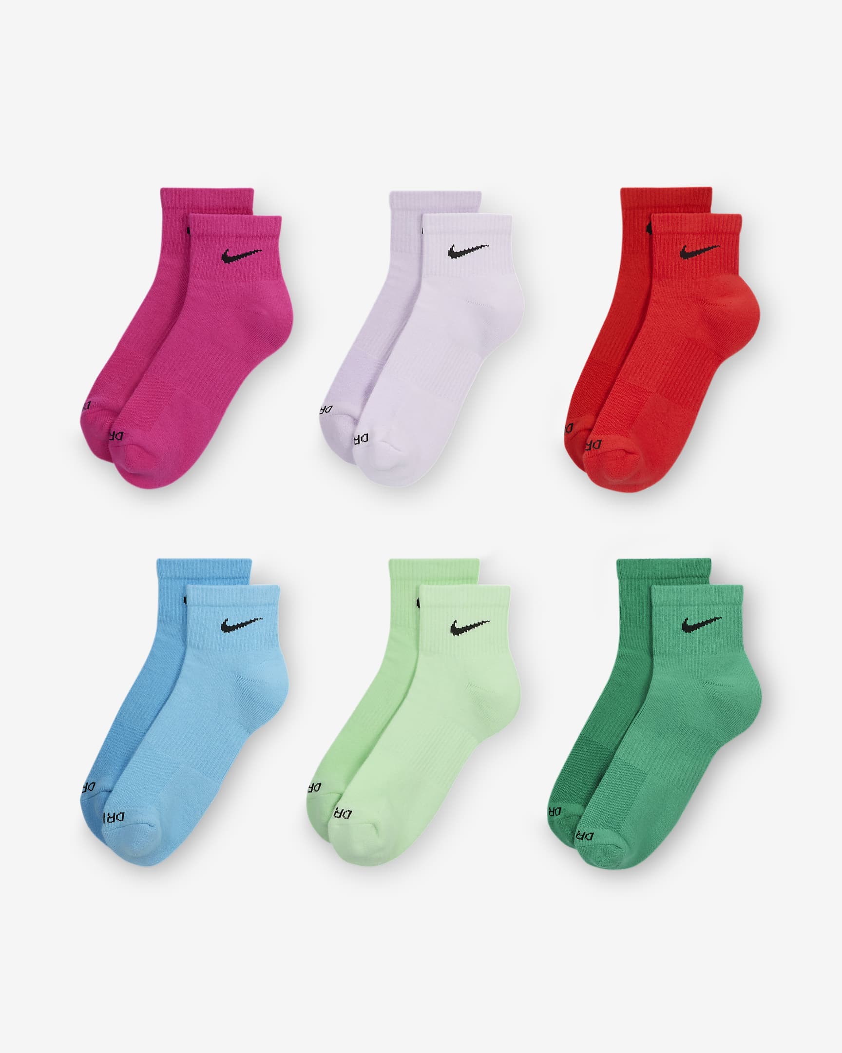 Nike Everyday Plus Cushioned Training Ankle Socks (6 Pairs). Nike.com