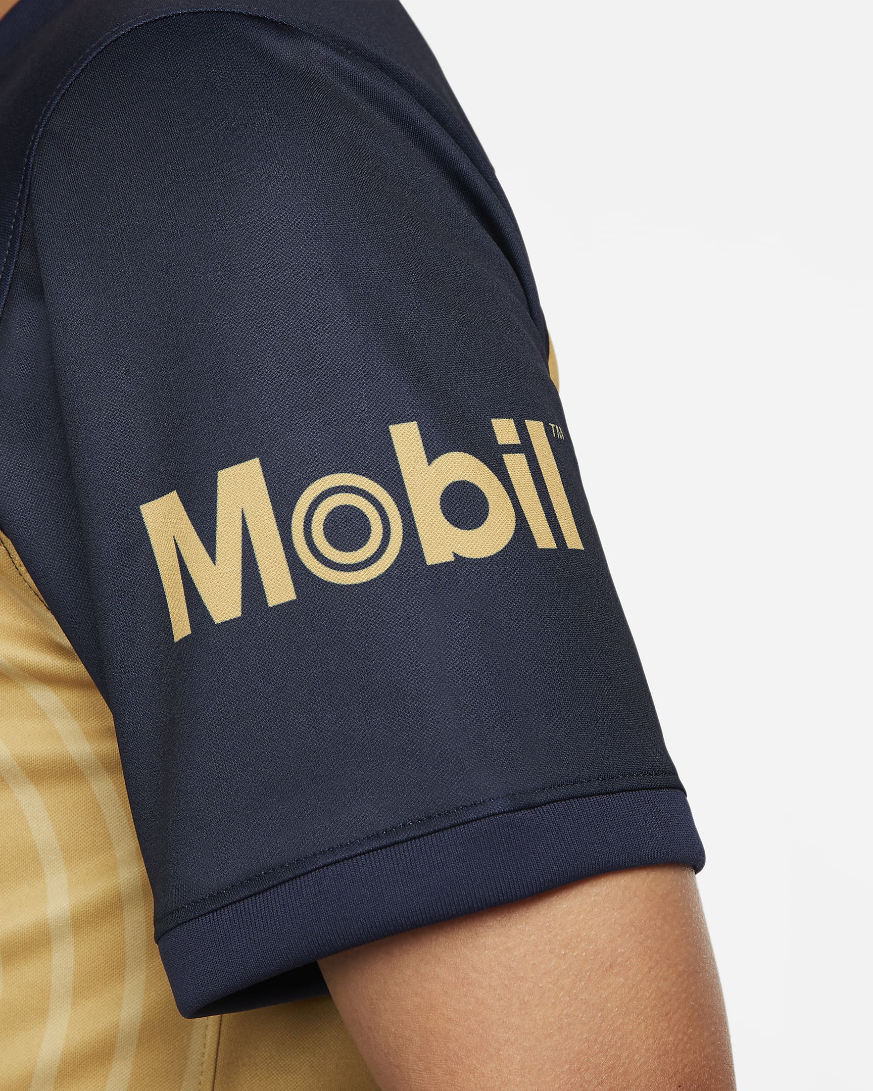 Maglia da calcio Nike Dri-FIT Pumas UNAM 2022/23 Stadium da uomo – Away - Truly Gold/Ossidiana/Ossidiana