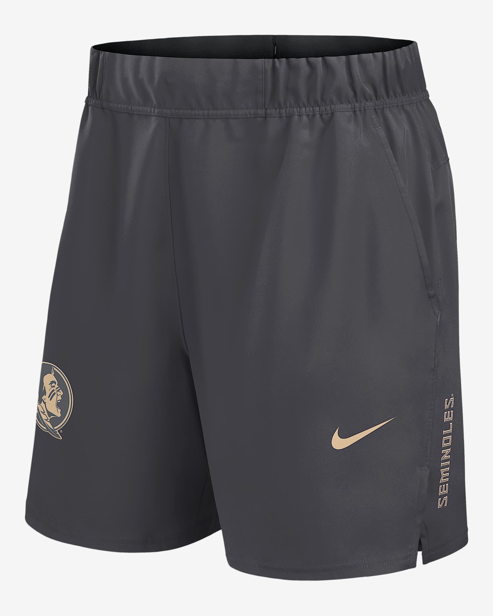 Florida State Primetime Victory Primary Logo Men’s Nike Dri-FIT College Shorts - Grey