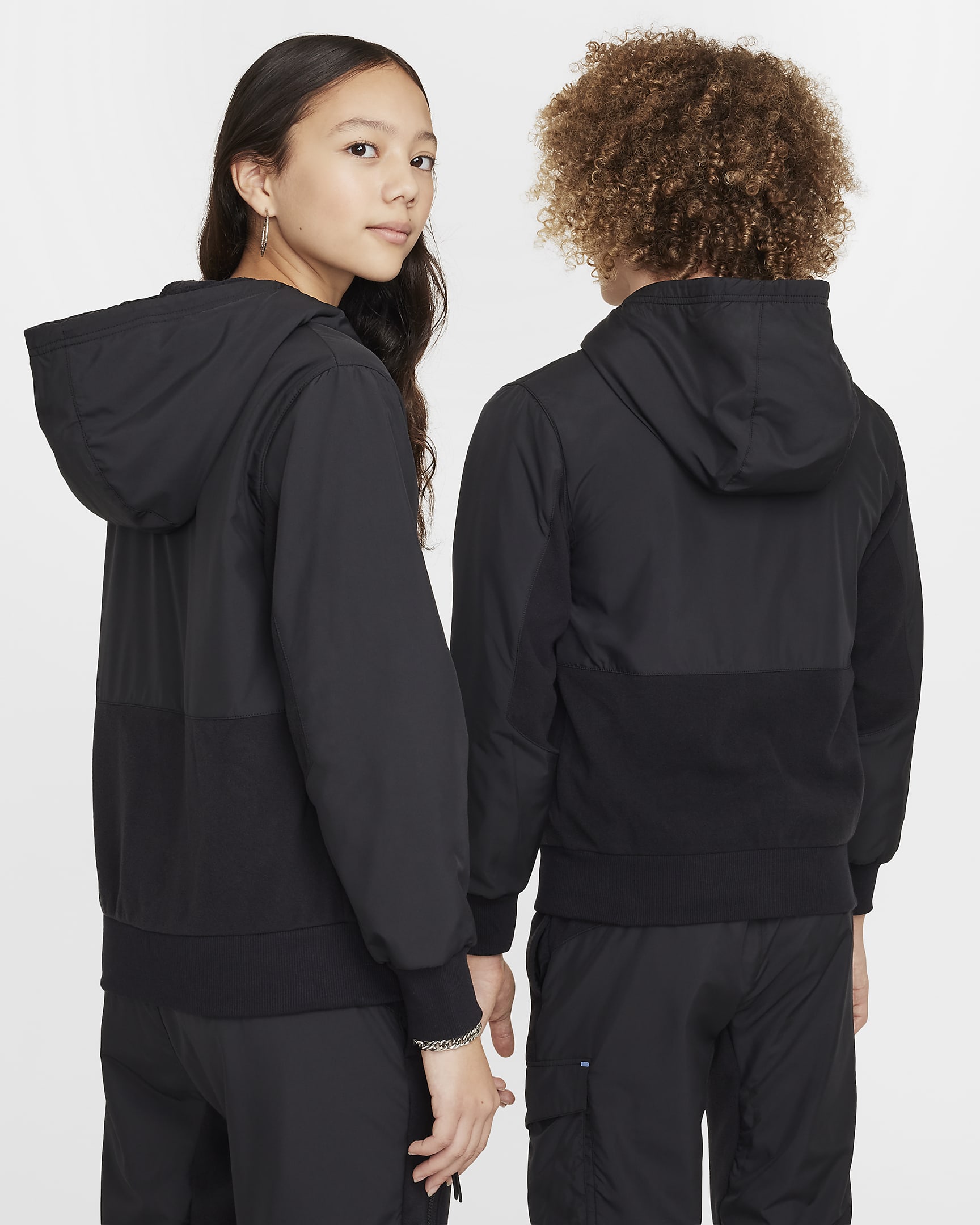 Veste D'hiver Garçon à Motif Dégradé - Polaire Intérieur Coupe-vent Imperméable - Pour Extérieur, école, Randonnée
