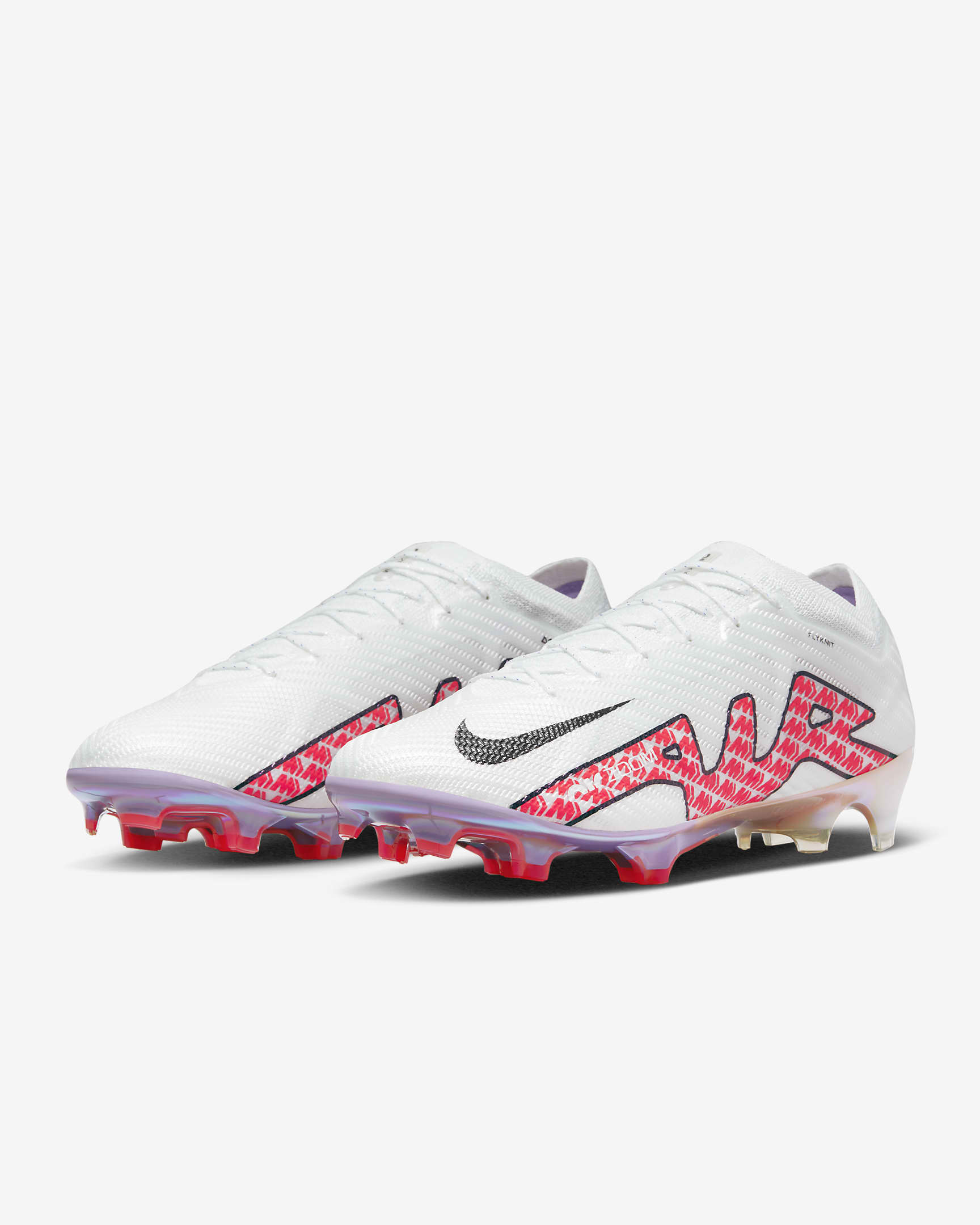 Nike Mercurial Vapor 15 Elite Firm-Ground Low-Top Football Boot - White/Coconut Milk/Bright Crimson/Off-Noir