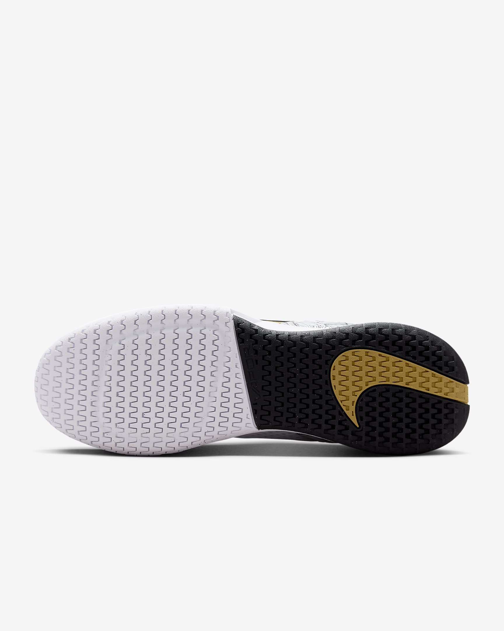 Chaussure de tennis pour surface dure NikeCourt Vapor Pro 2 Magnolia pour homme - Blanc/Noir/Metallic Gold