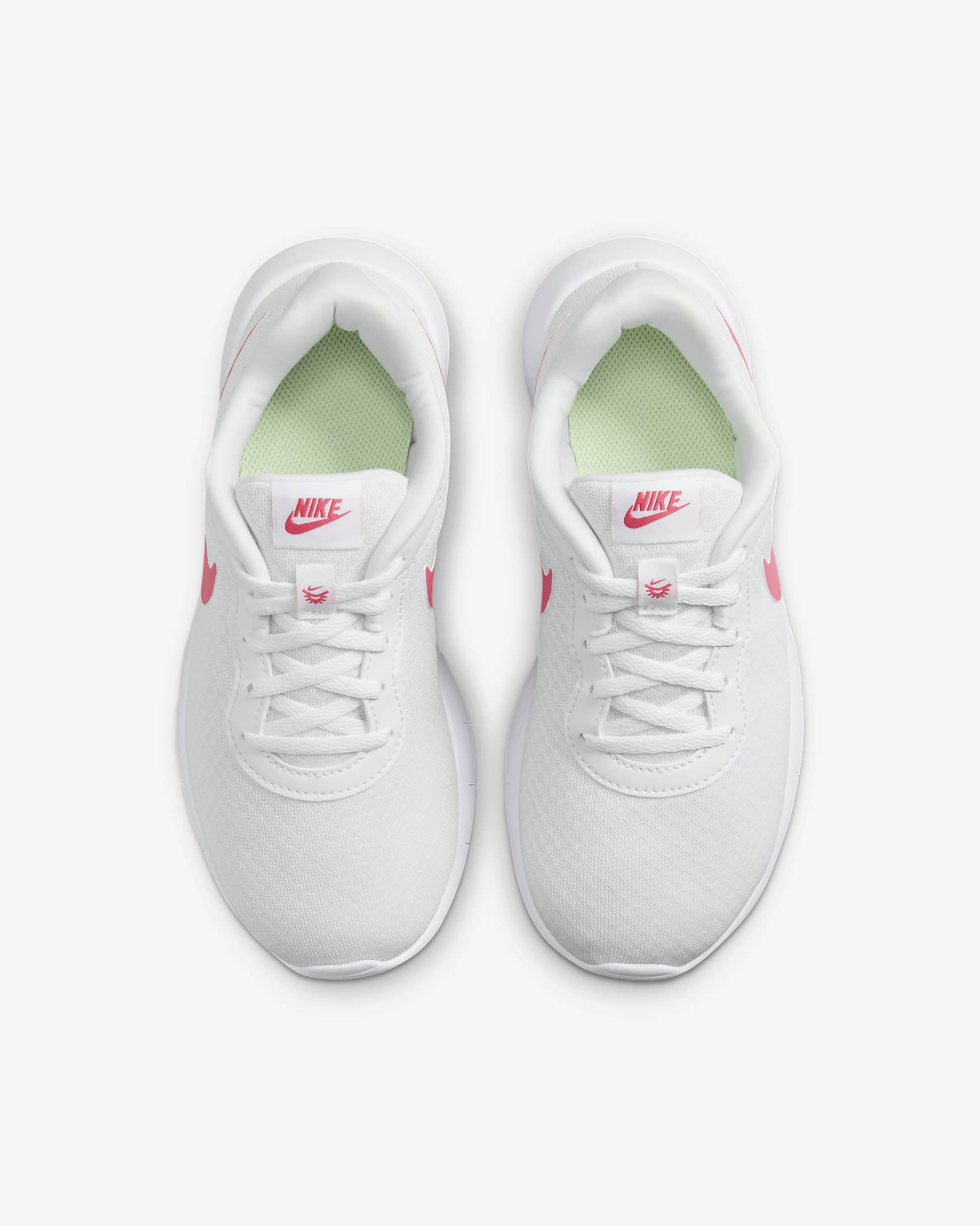 Nike Tanjun EasyOn kinderschoen - Wit/Barely Volt/Zwart/Aster Pink