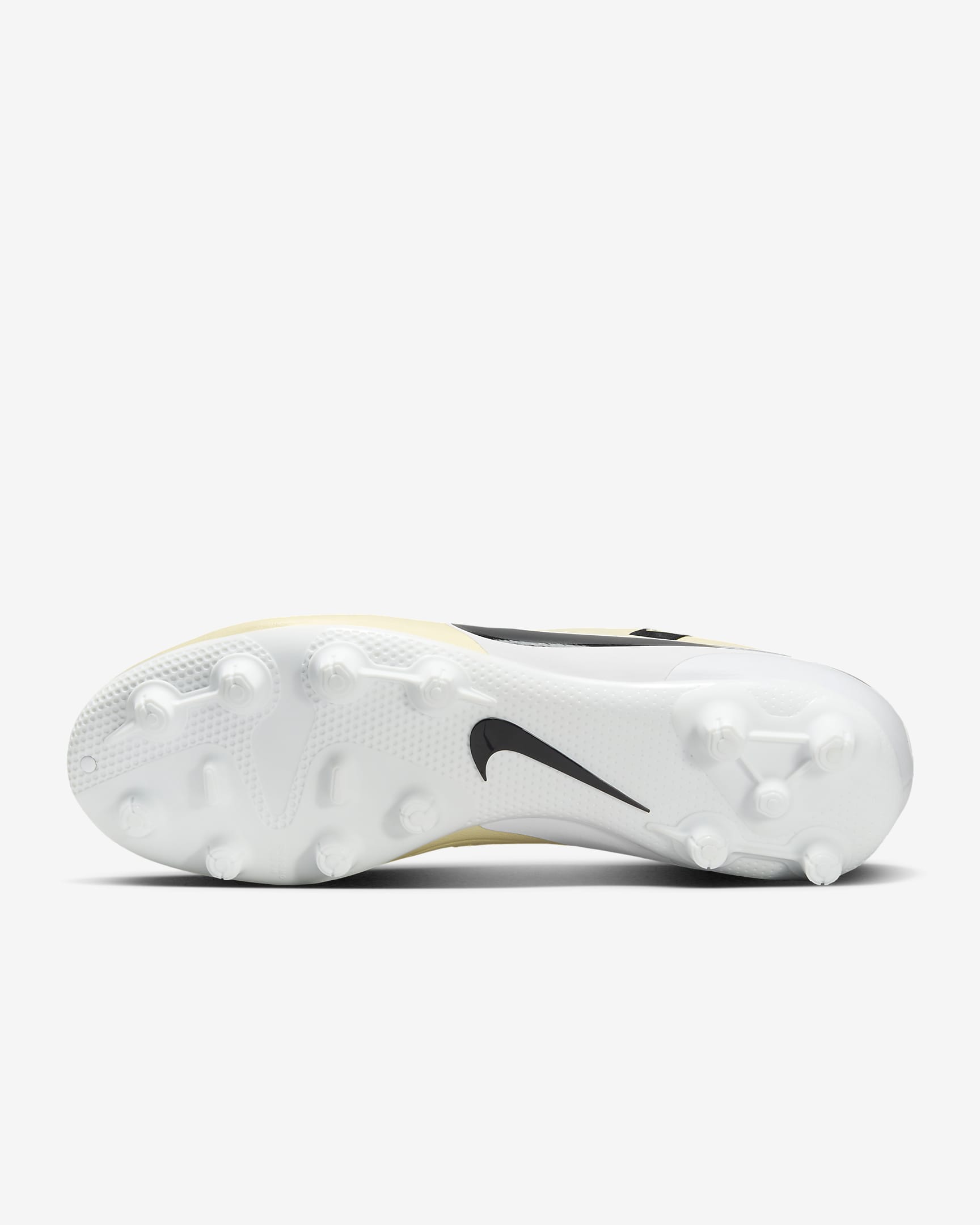 Nike Tiempo Legend 10 Academy Hard-Ground Low-Top Soccer Cleats - Lemonade/Metallic Gold Coin/Black