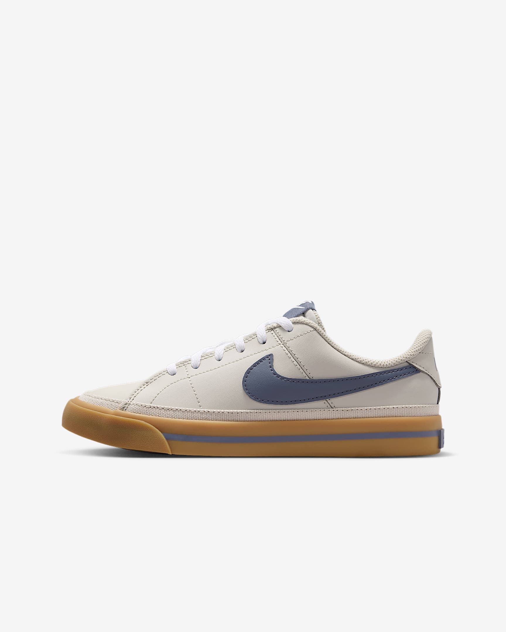 Tenis para niños grandes Nike Court Legacy - Hueso claro/Marrón claro goma/Blanco/Carbón claro