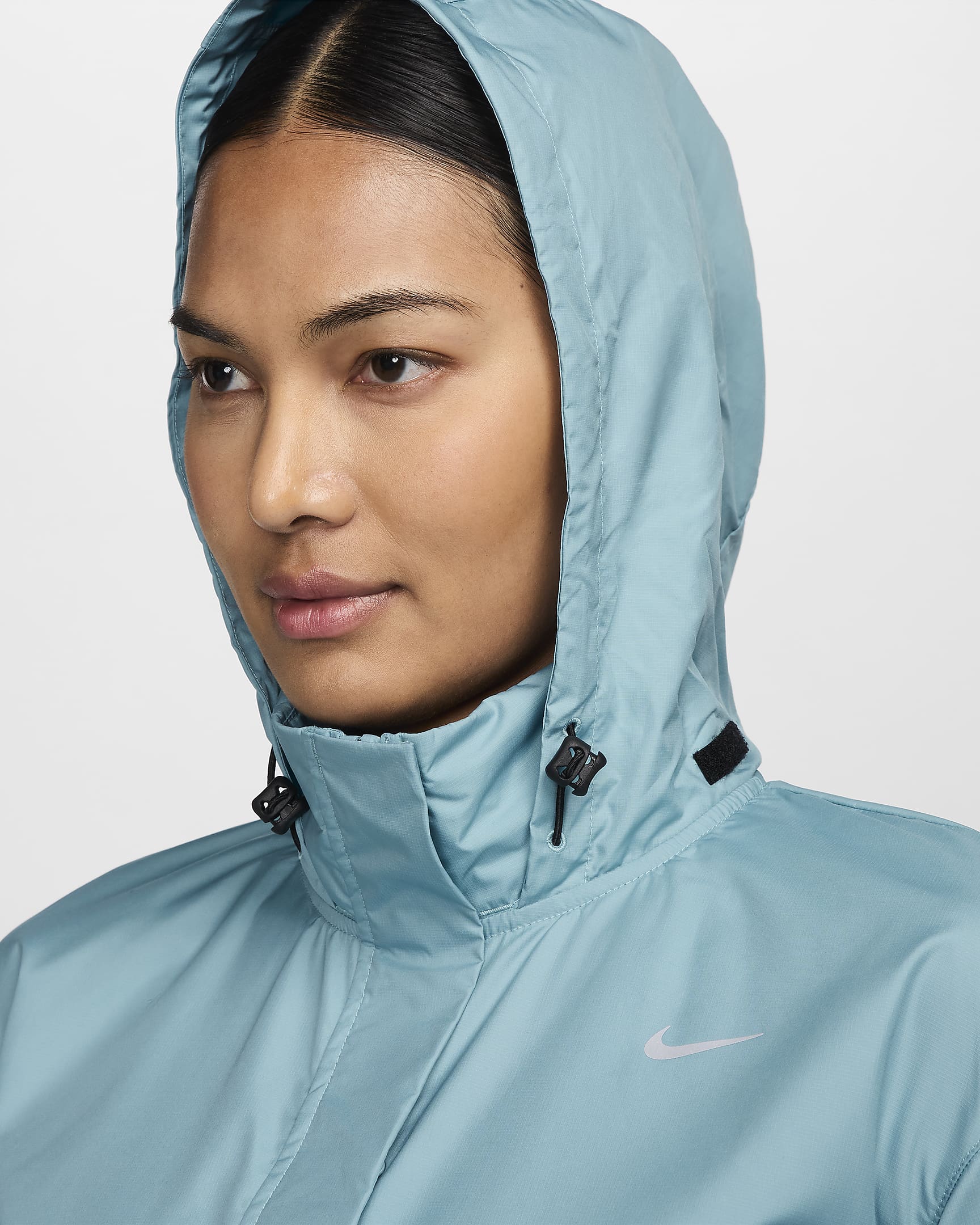 Nike Fast Repel Women's Running Jacket - Denim Turquoise/Black