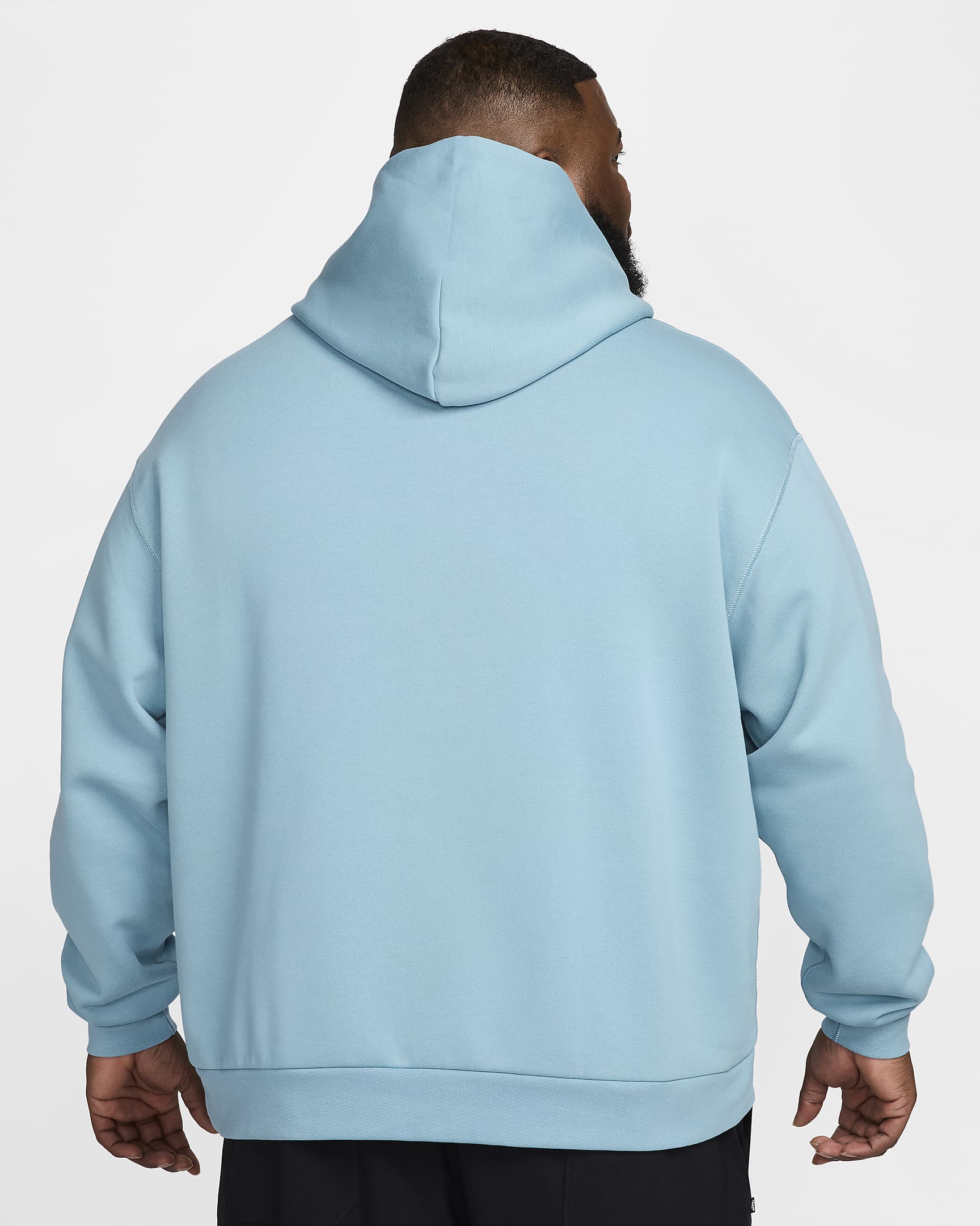 Sweat à capuche de skateboard en tissu Fleece Nike SB - Denim Turquoise/Blanc