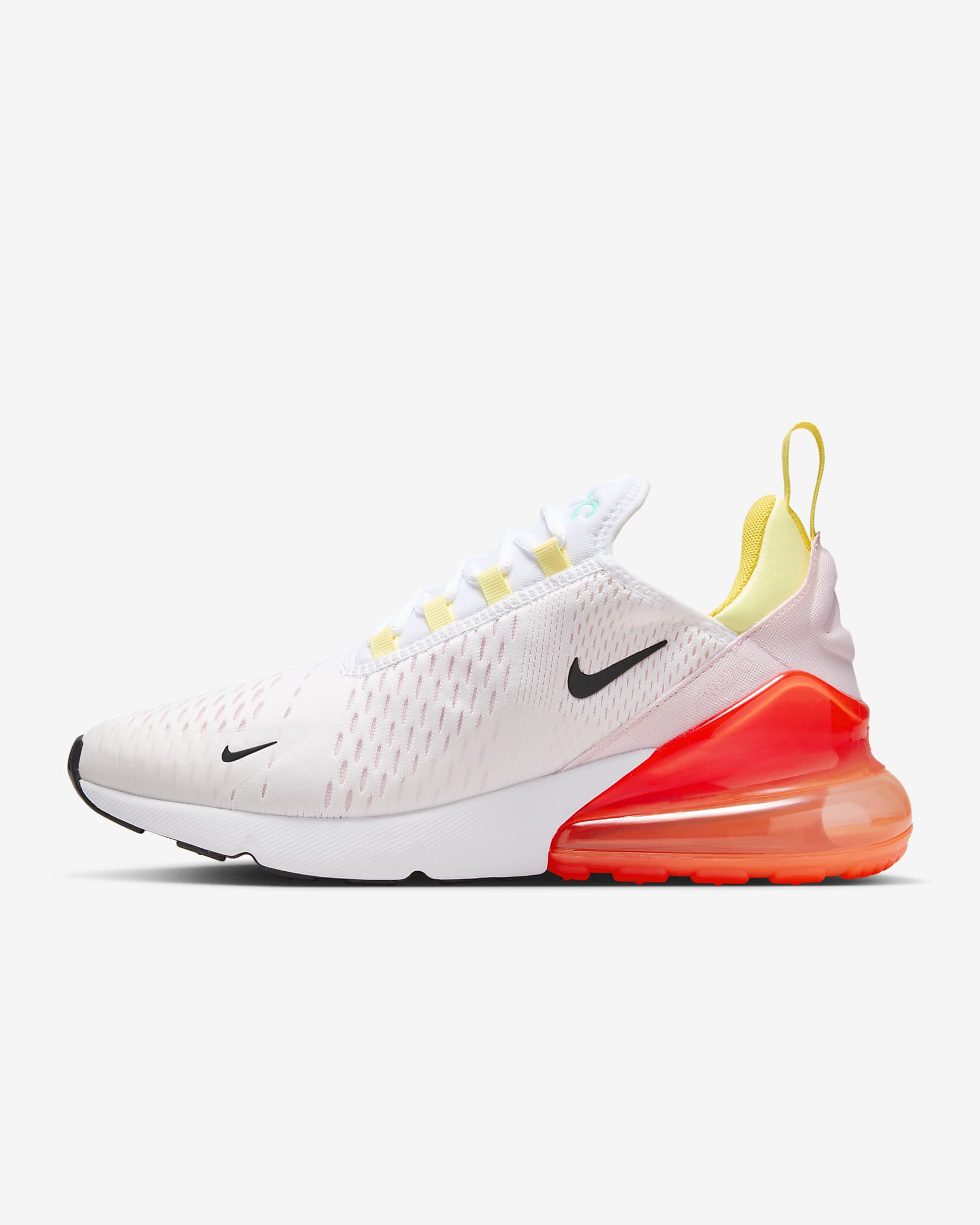 Nike Air Max 270 Women's Shoes - White/Bright Crimson/Pink Foam/Black