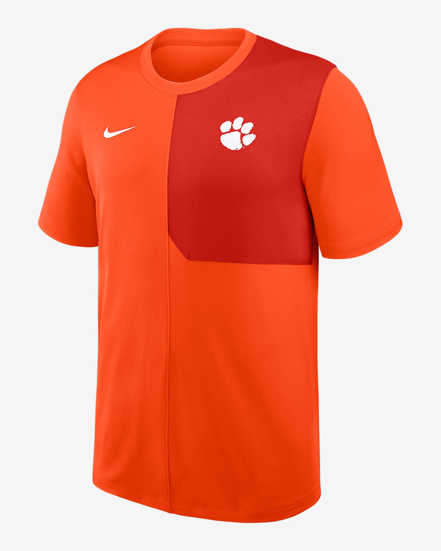 Clemson Sideline Coach Men's Nike Dri-FIT College Top - Orange