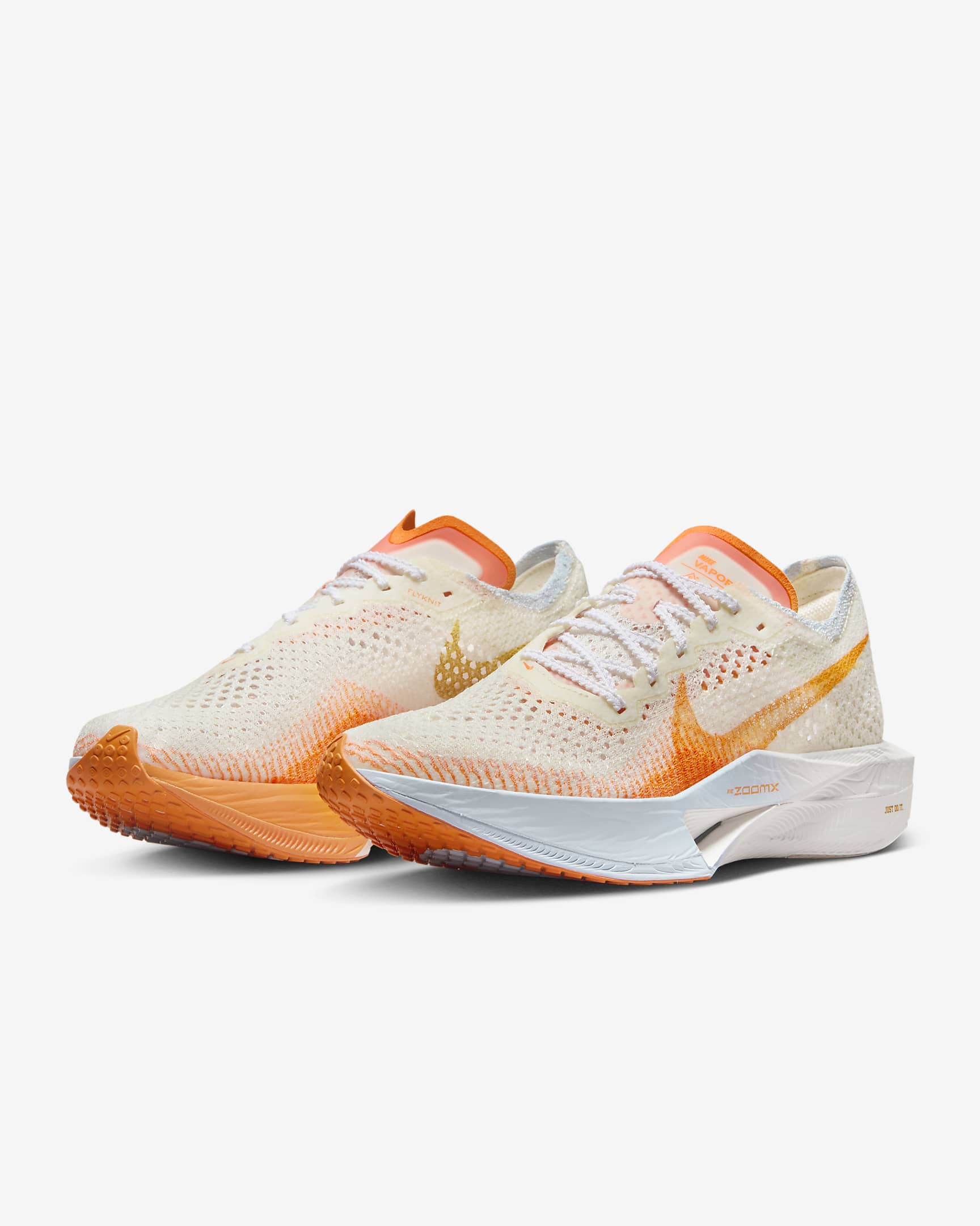 Nike Vaporfly 3 Women's Road Racing Shoes - Coconut Milk/Sail/Coconut Milk/Bright Mandarin