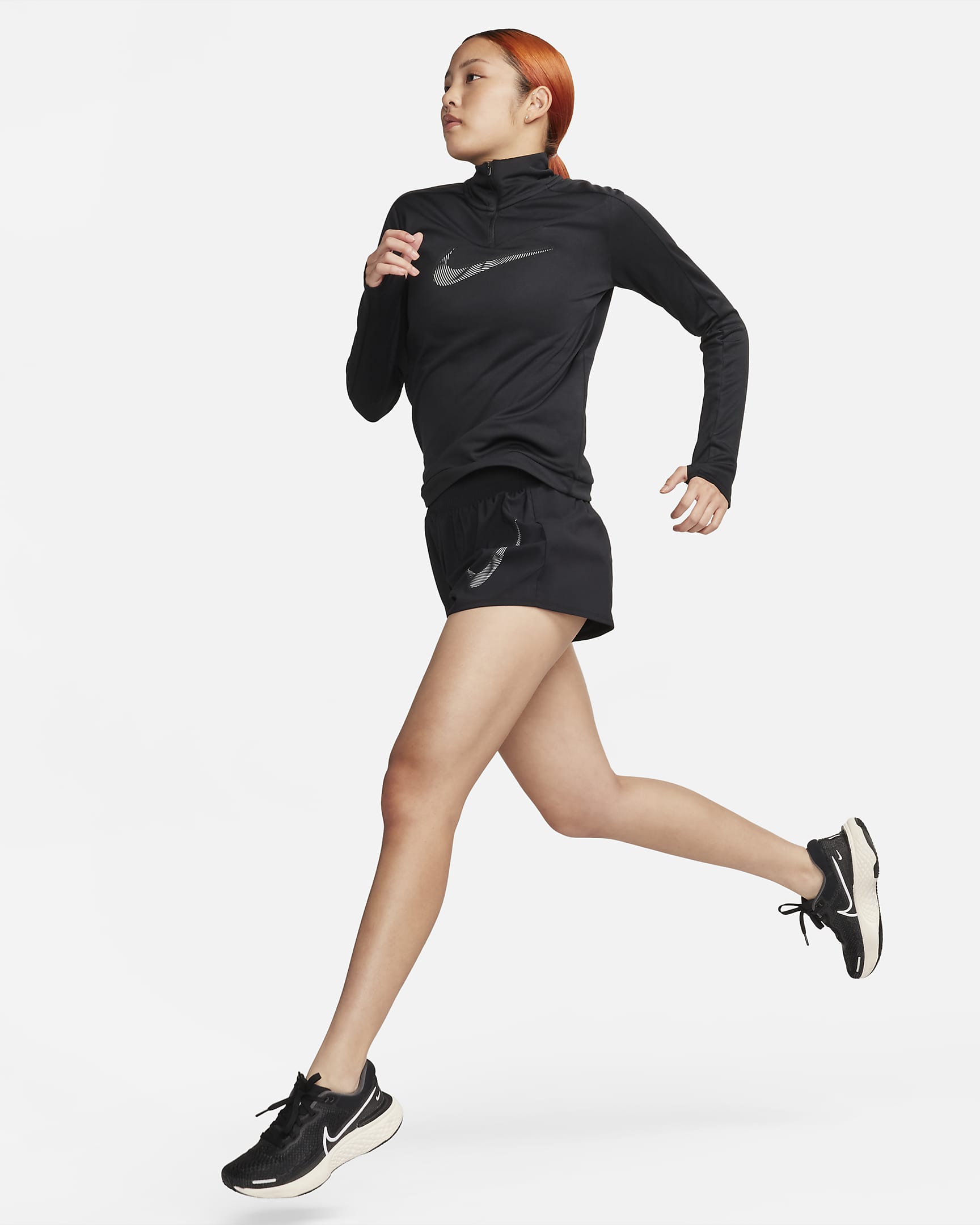 Nike Dri-FIT Swoosh Women's 1/4-Zip Running Top. Nike ID