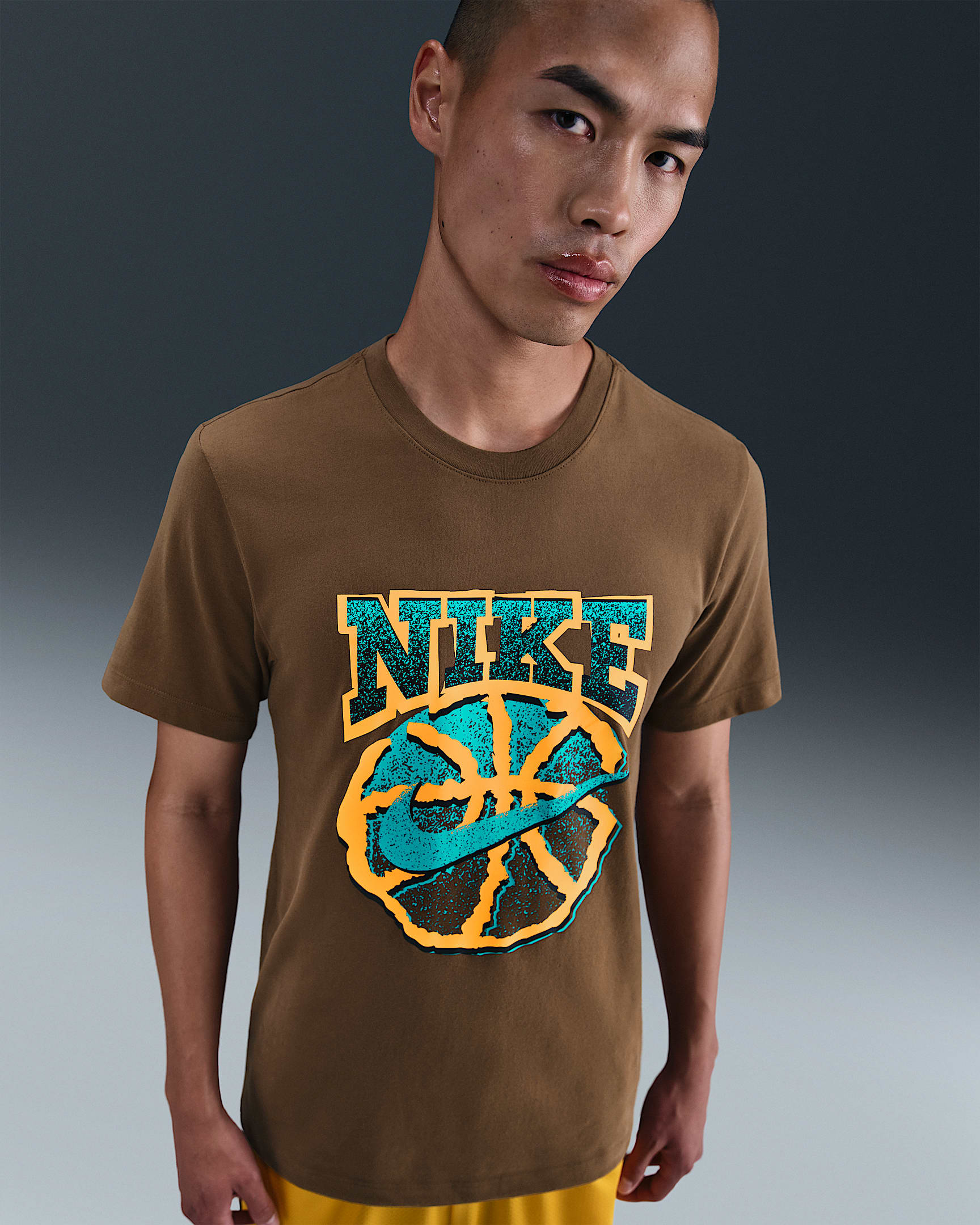 Nike Men's Dri-FIT Basketball T-Shirt - Mosswood Brown