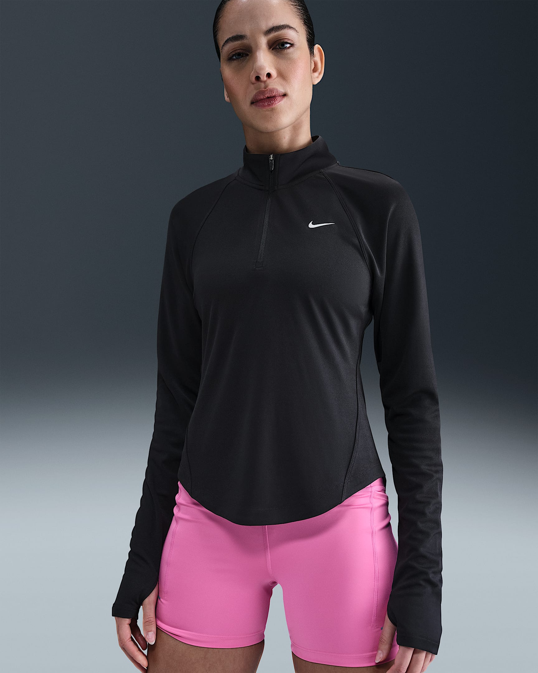 Nike Tempo Women's Dri-FIT 1/4-Zip Running Top - Black