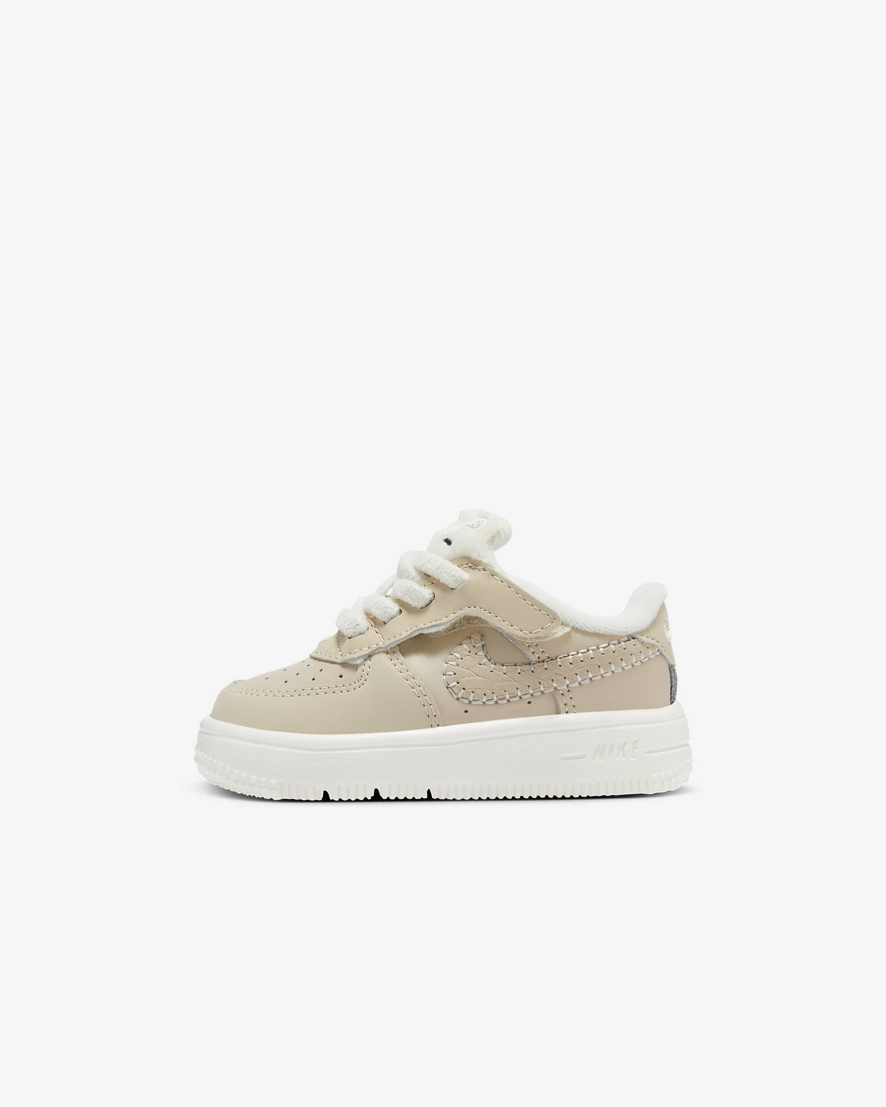 รองเท้าทารก/เด็กวัยหัดเดิน Nike Force 1 Low SE EasyOn - Sanddrift/Sail/Dark Raisin/Pale Ivory