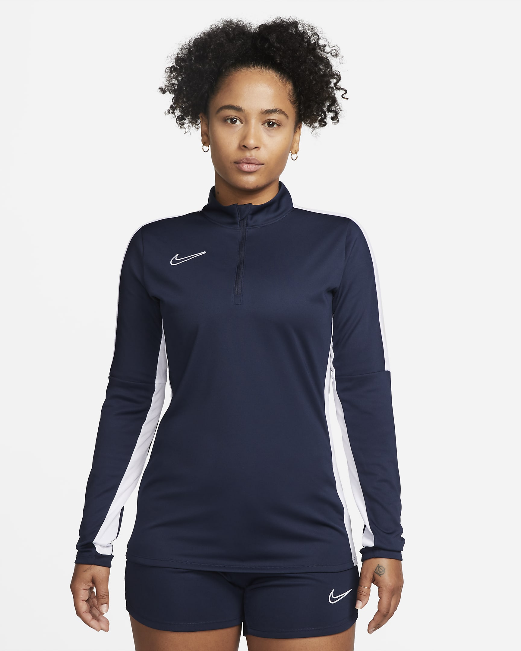 Nike Dri-FIT Academy Women's Football Drill Top - Obsidian/White/White