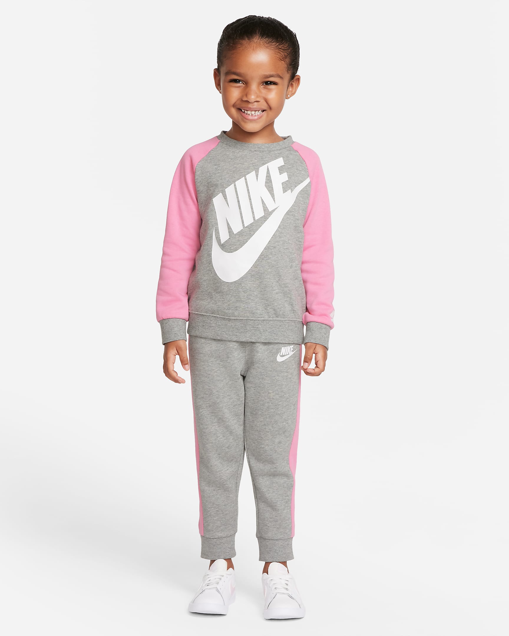 Nike Peuterset met top met ronde hals en broek - Dark Grey Heather