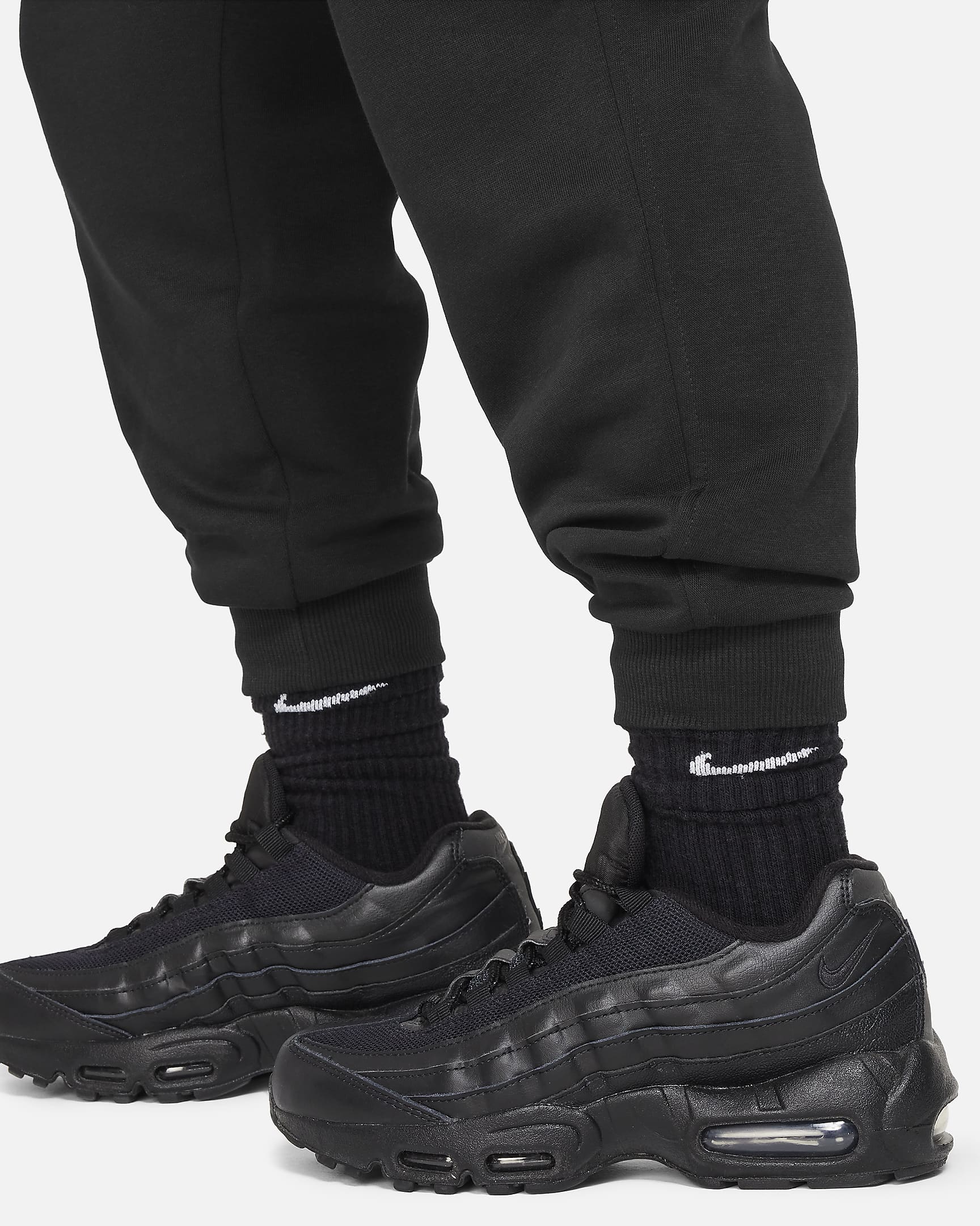 Nike Sportswear Club Fleece Jogger (Talla grande) - Niño/a - Negro/Blanco