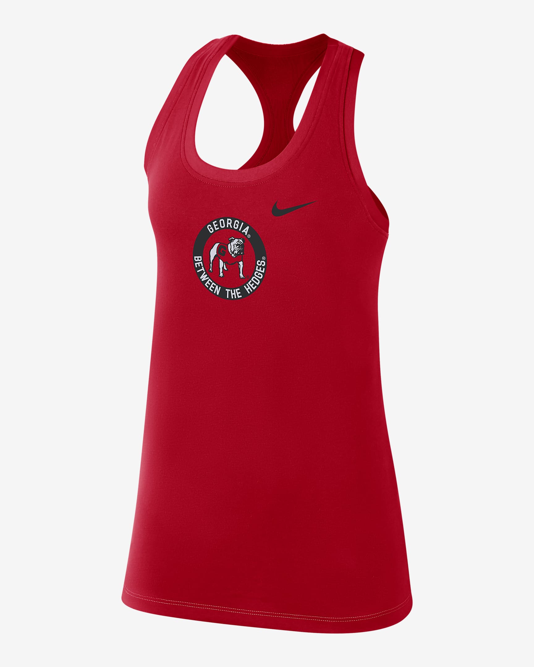 Camiseta de tirantes universitaria Nike para mujer Georgia - Rojo universitario