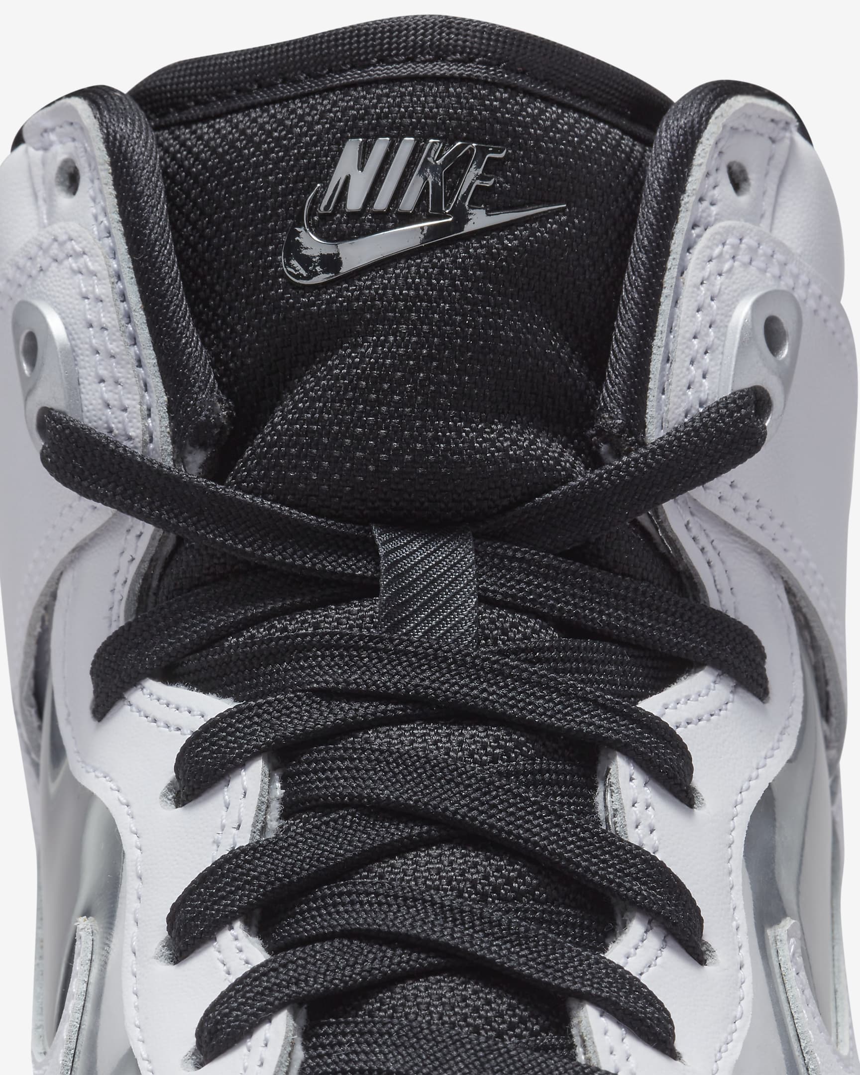 Nike Dunk High SE Women's Shoes - White/Metallic Silver/Black/White