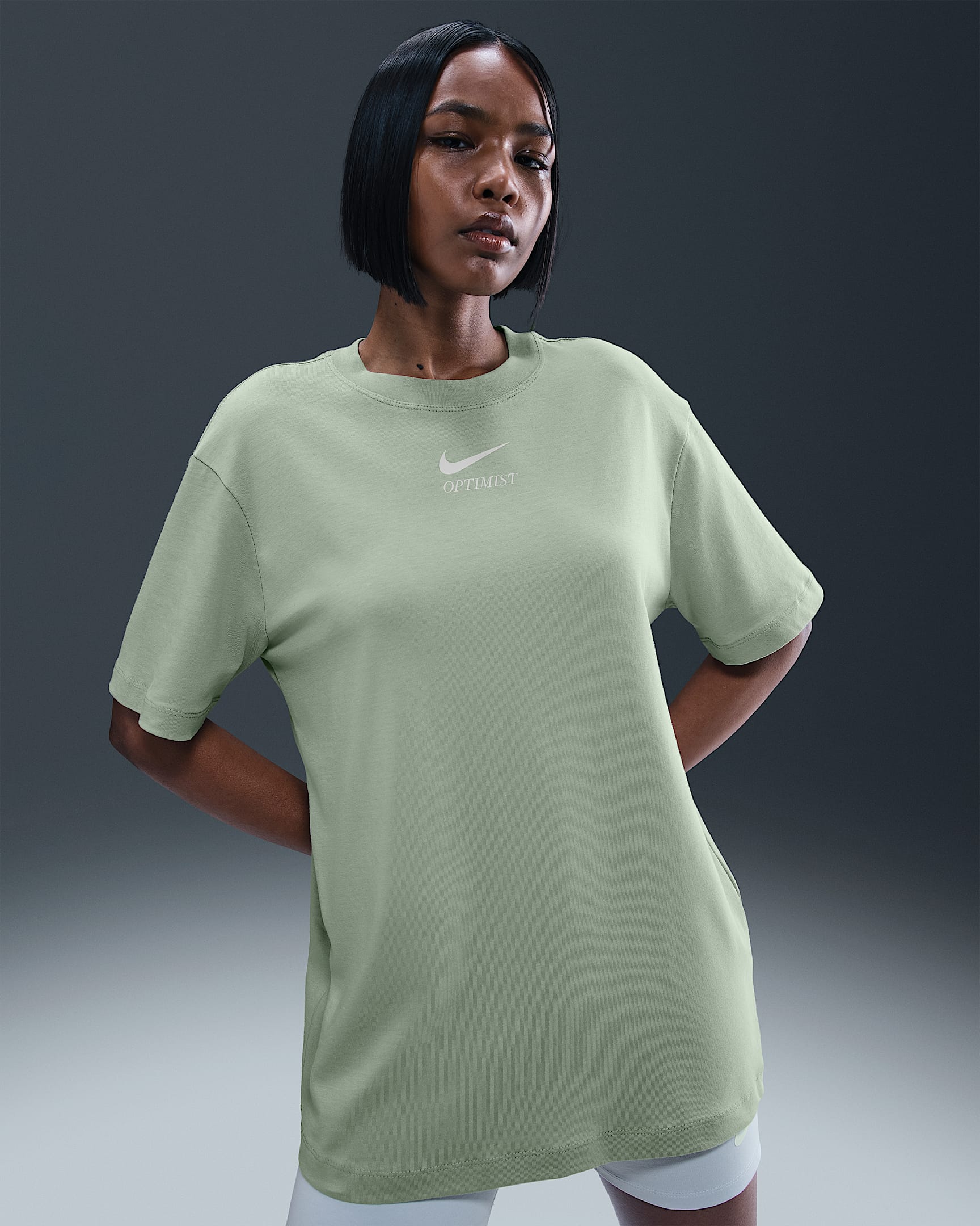 Dámské tričko Nike Sportswear - Jade Horizon/Coconut Milk