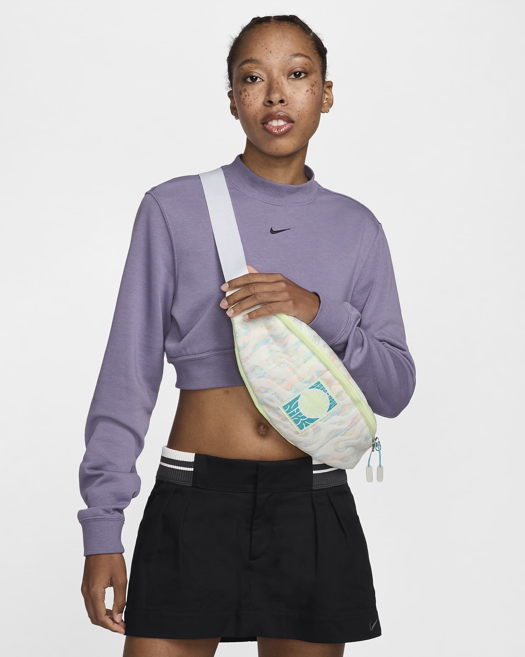 Nike Heritage Fanny Pack (3L) - White/Barely Volt/Dusty Cactus