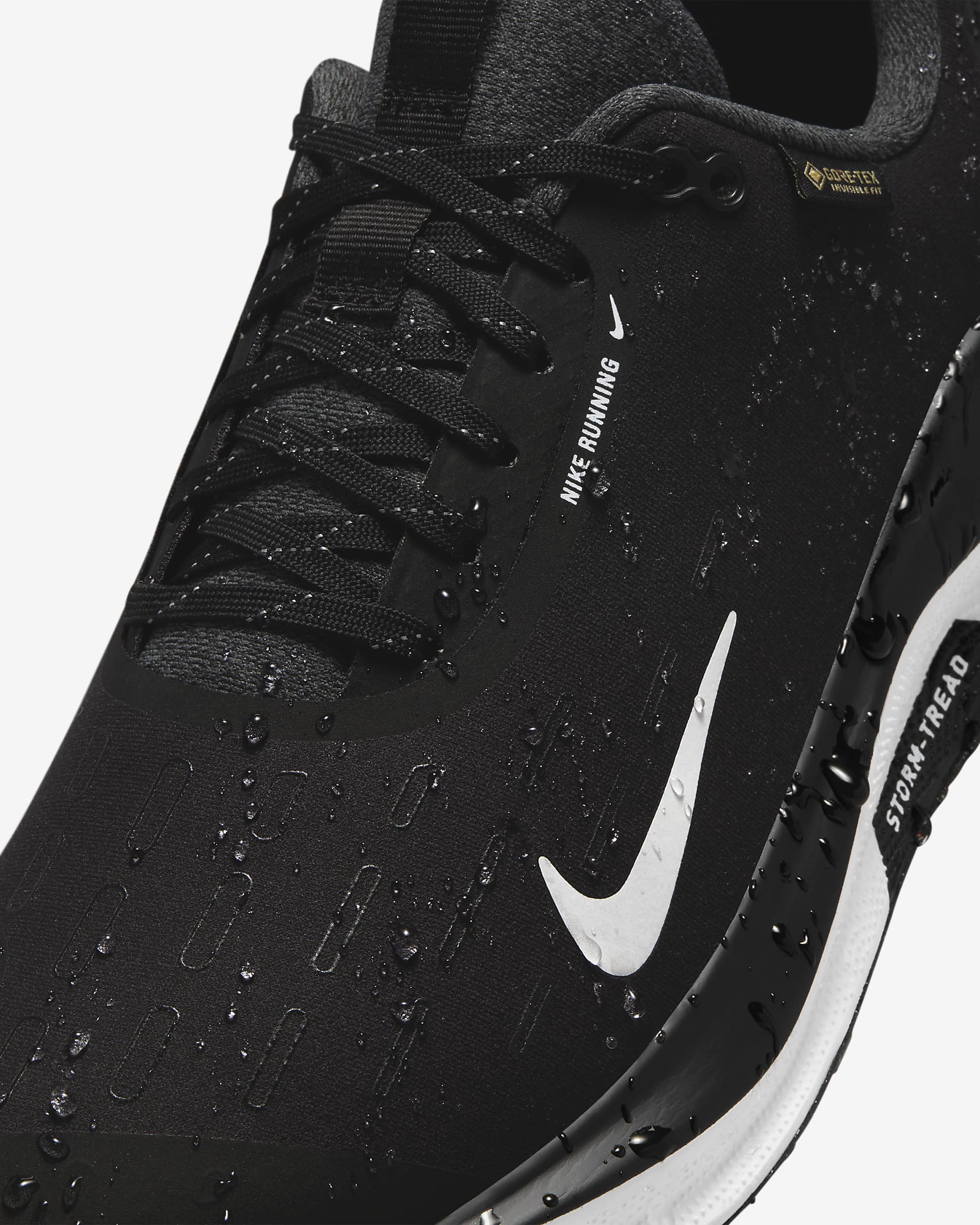 Tenis de correr en carretera impermeables para hombre Nike InfinityRN 4 GORE-TEX - Negro/Antracita/Volt/Blanco