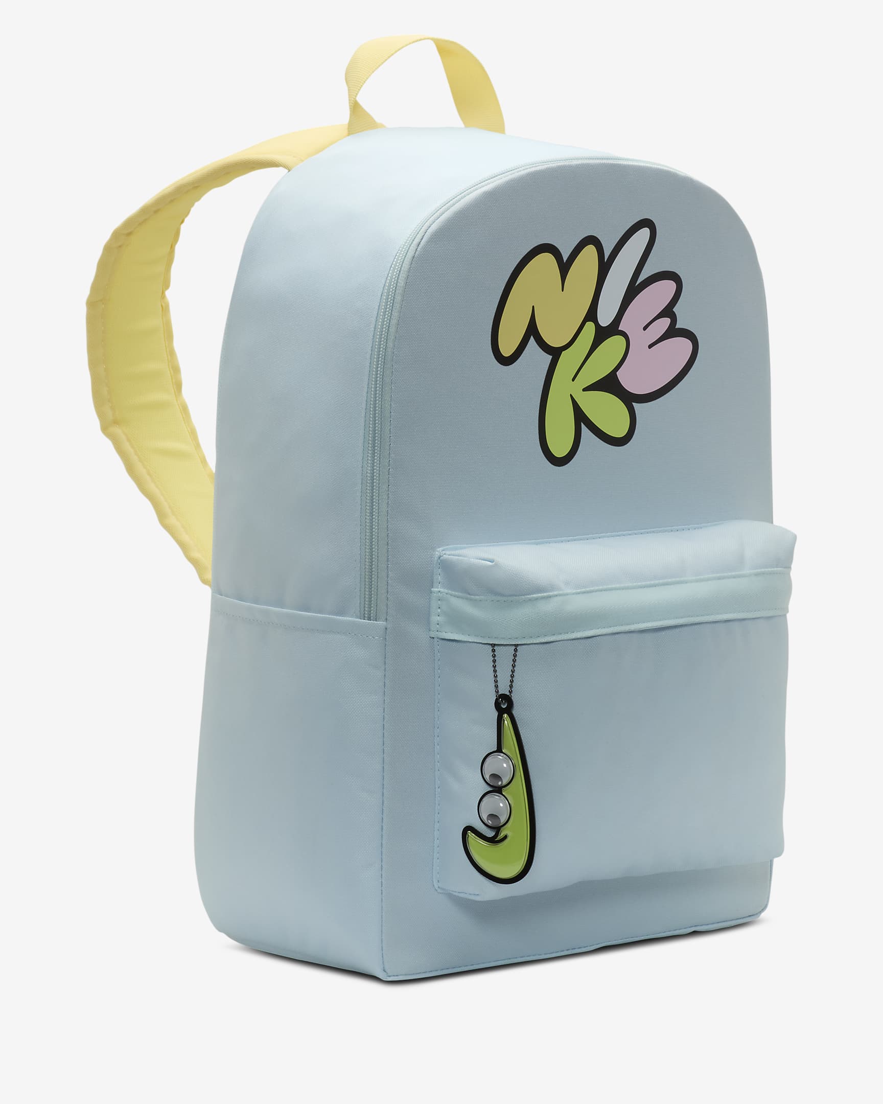 Nike Heritage Older Kids' Backpack (25L) - Glacier Blue/Soft Yellow/Light Lemon Twist