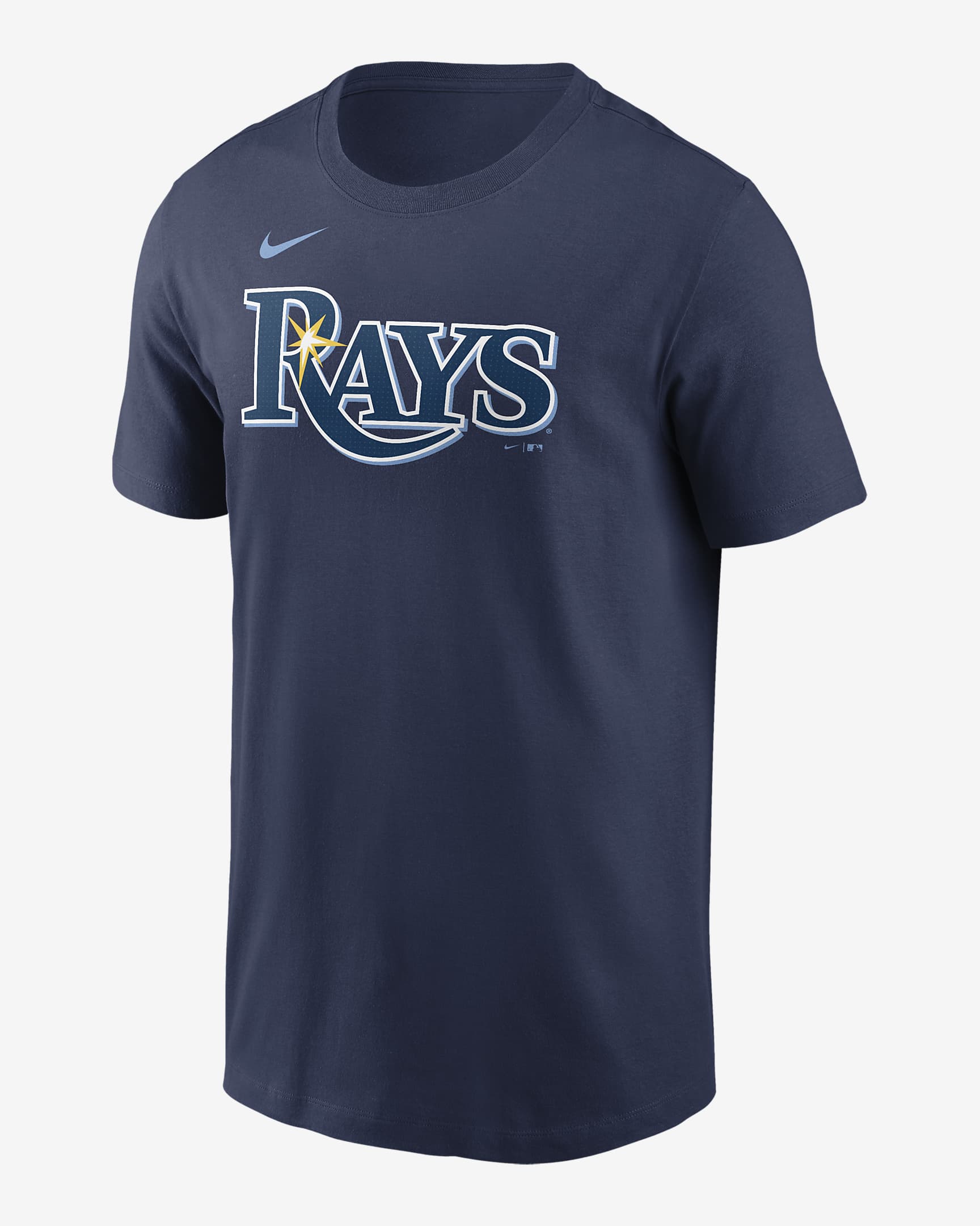 Tampa Bay Rays Fuse Wordmark Men's Nike MLB T-Shirt - Navy