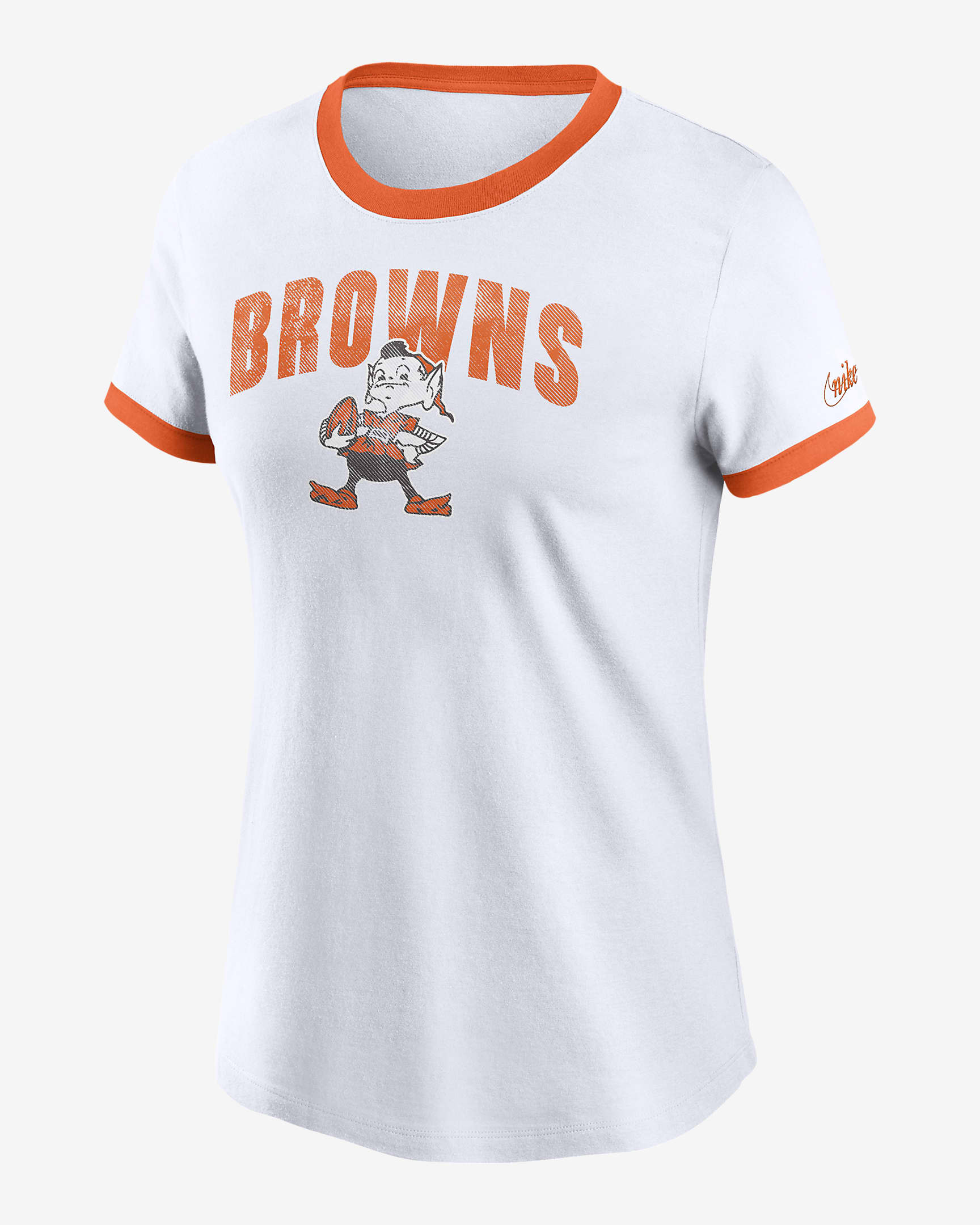 Nike Rewind (NFL Cleveland Browns) Women's Ringer TShirt.