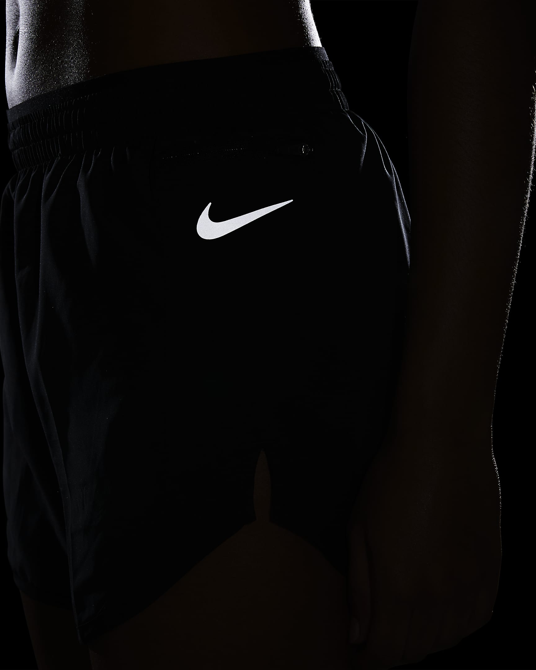 Nike Tempo Luxe løpeshorts til dame (7,5 cm) - Svart/Svart