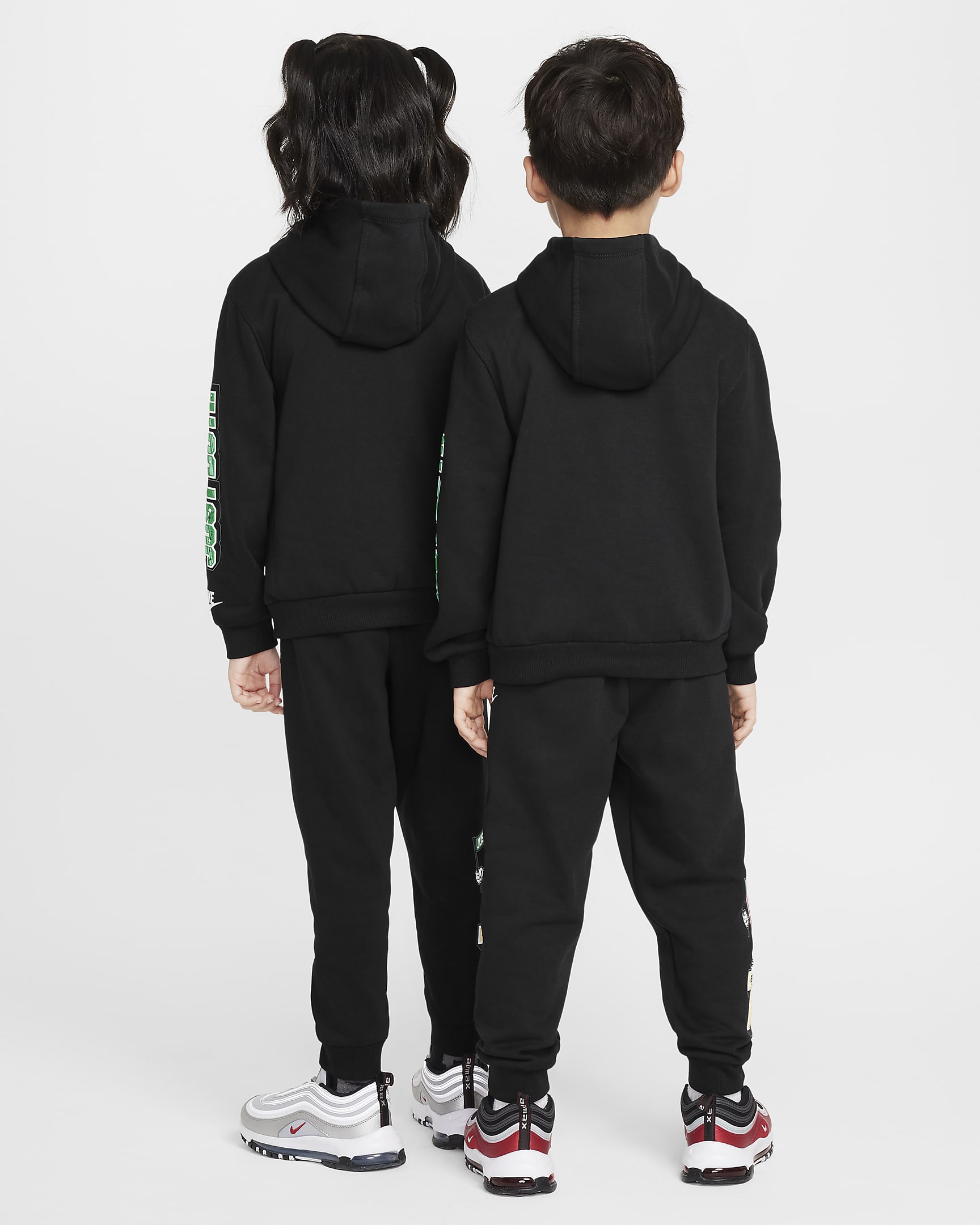 Nike Step Up Your Game Little Kids' 2-Piece Fleece Set - Black