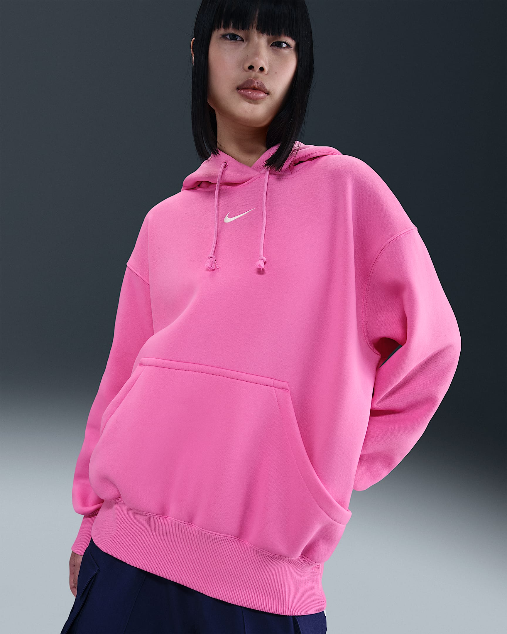 Nike Sportswear Phoenix Fleece Dessuadora amb caputxa oversized - Dona - Playful Pink/Sail