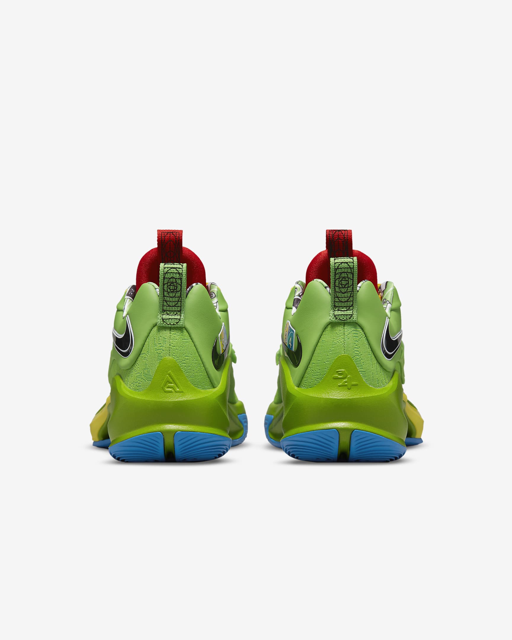 Freak 3 Basketball Shoes - Green Bean/White/Action Red/Black