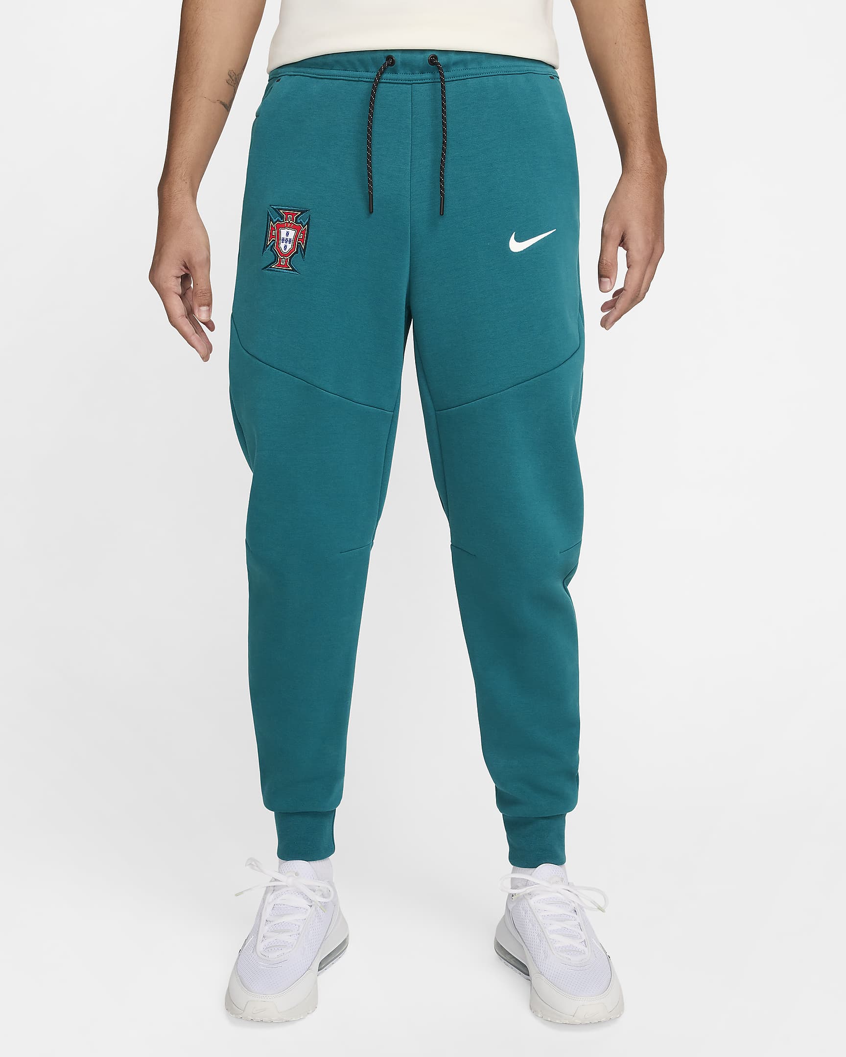 Portekiz Tech Fleece Nike Erkek Futbol Jogger'ı - Geode Teal/Sail