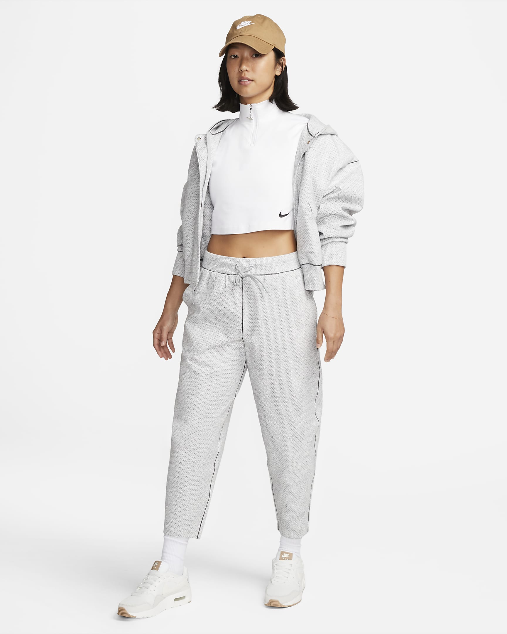 Nike Forward Women's Trousers - Light Smoke Grey/Heather/Anthracite/Light Smoke Grey