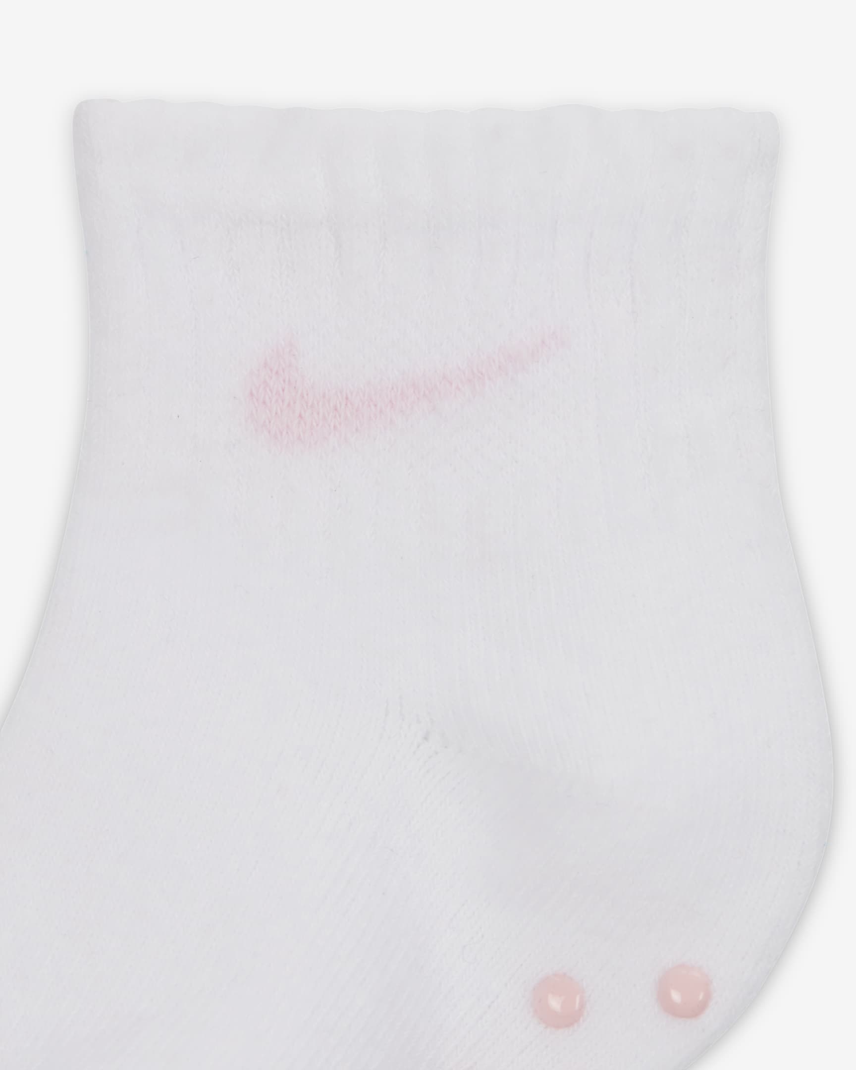 Nike Core Swoosh Baby (6-12M) Gripper Socks Box Set (3 Pairs) - Pink Foam