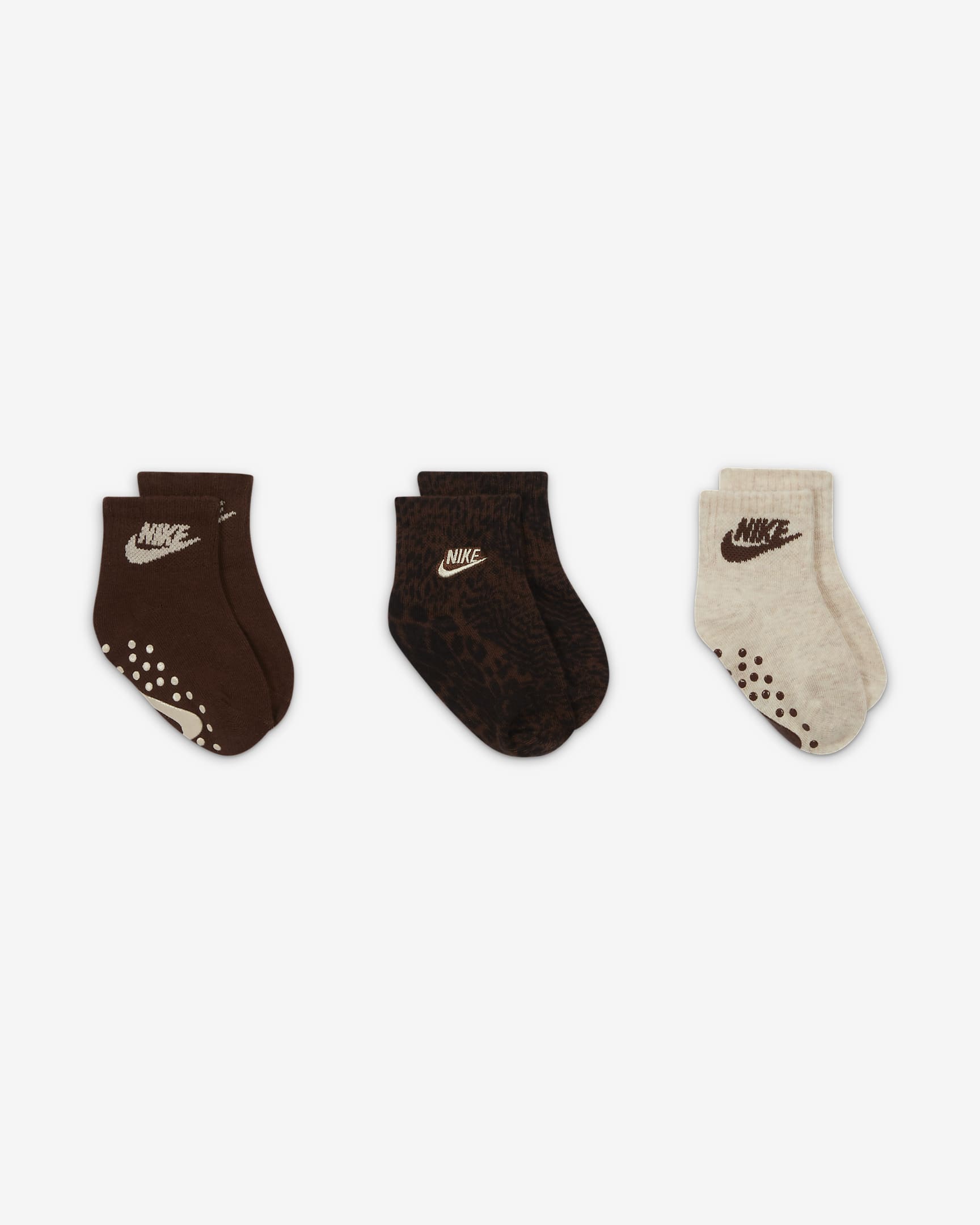Nike Wild Side Grip Socks (3 Pairs) Baby Socks. Nike JP
