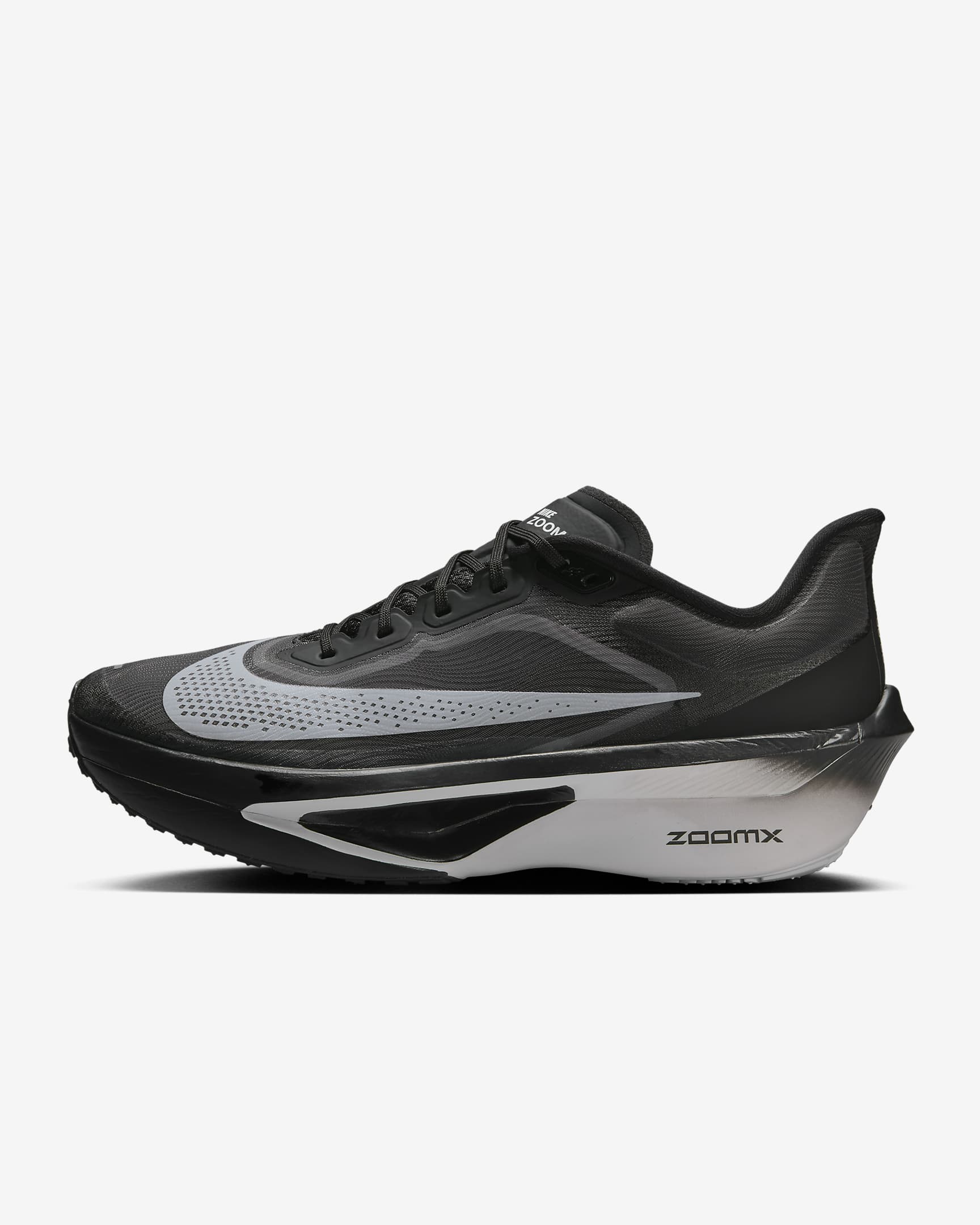 Nike Zoom Fly 6 男款路跑競速鞋 - 黑色/Light Smoke Grey/白色