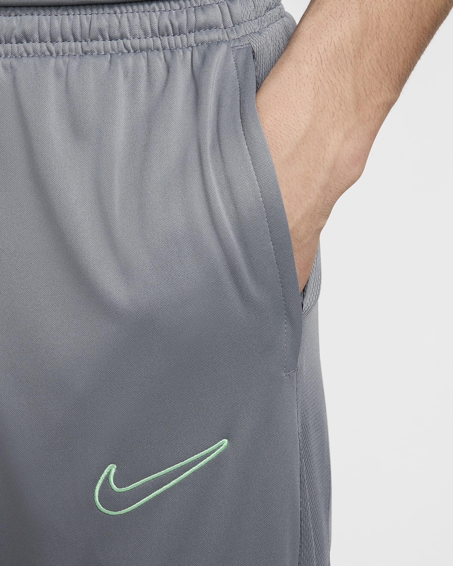 Nike Dri-FIT Academy Men's Dri-FIT Football Pants - Smoke Grey/Smoke Grey/Smoke Grey/Vapour Green