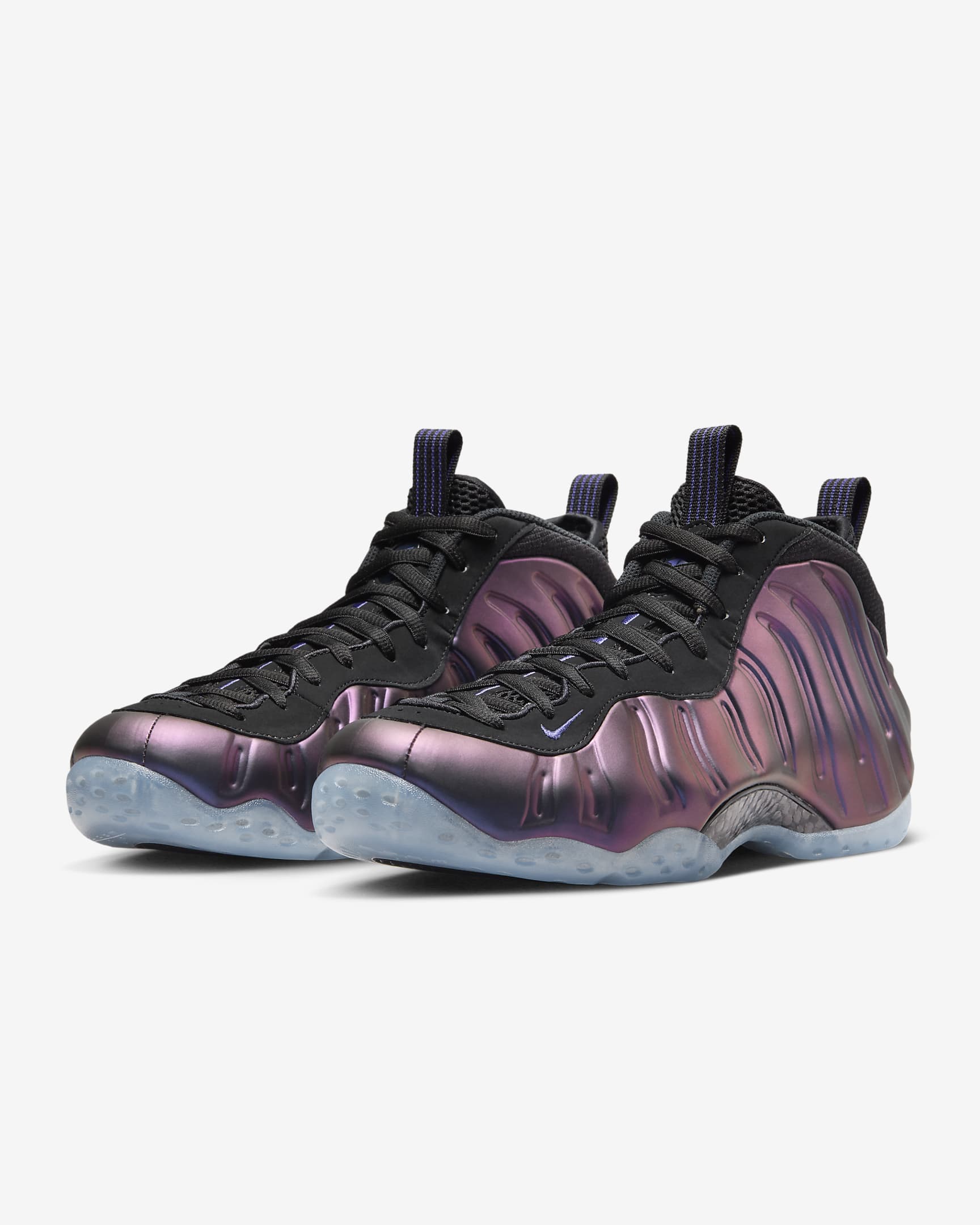 Nike Air Foamposite One Men's Shoes - Black/Black/Varsity Purple