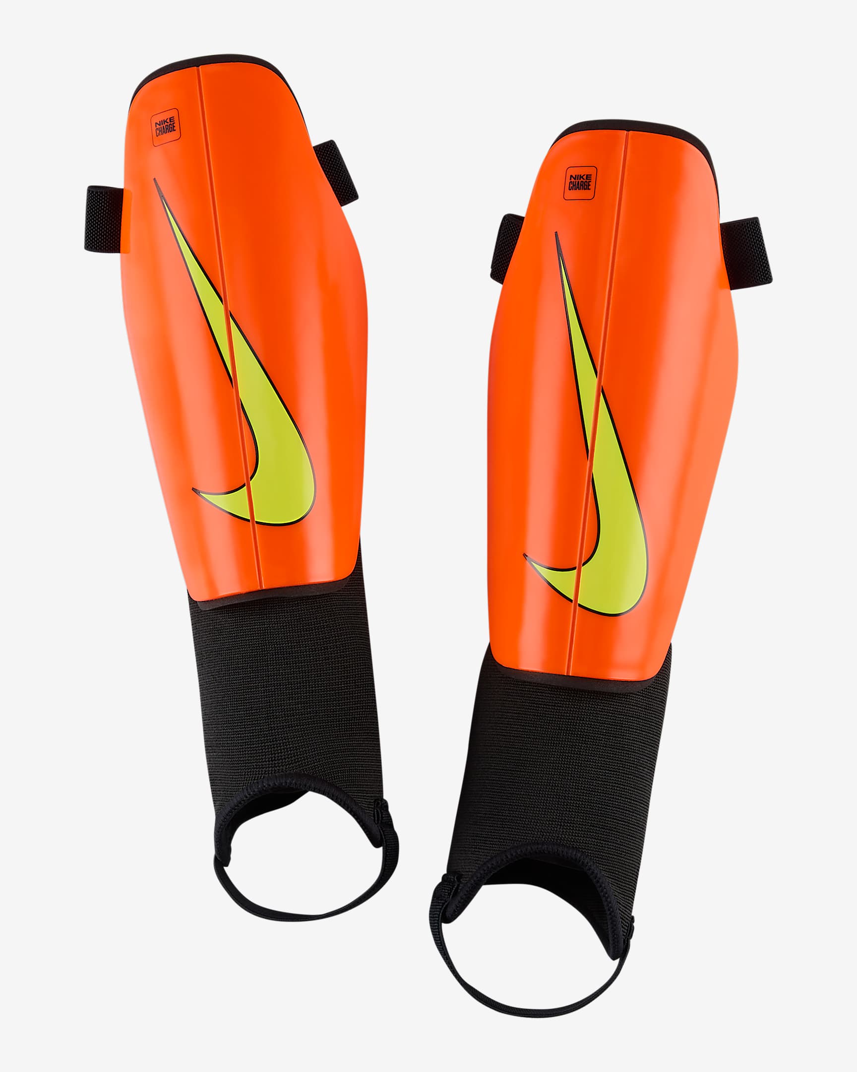 Nike Charge Football Shinguards - Hyper Crimson/Black/Volt