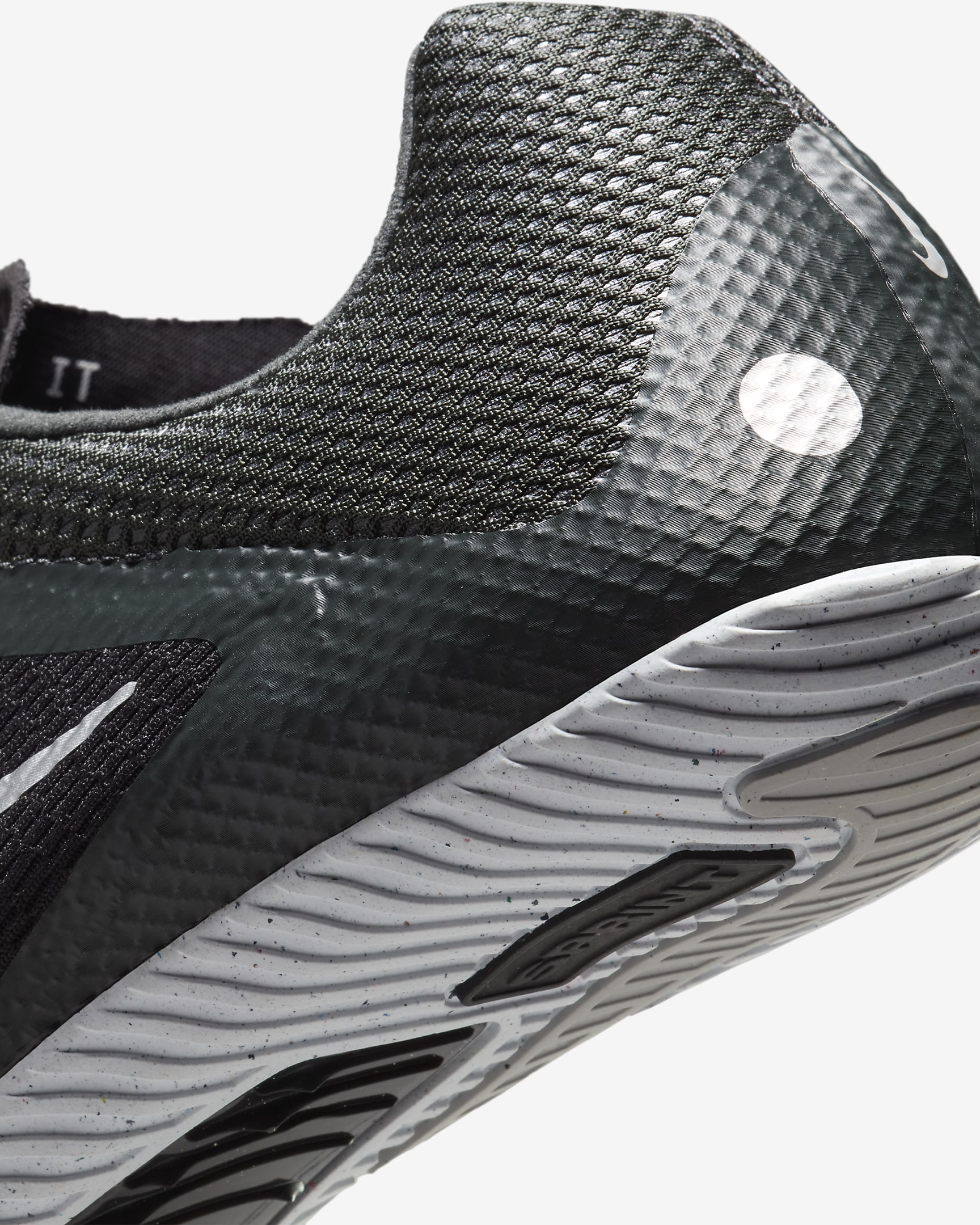 Tenis de atletismo con clavos para carreras rápidas Nike Zoom Rival - Negro/Negro/Plata metalizado