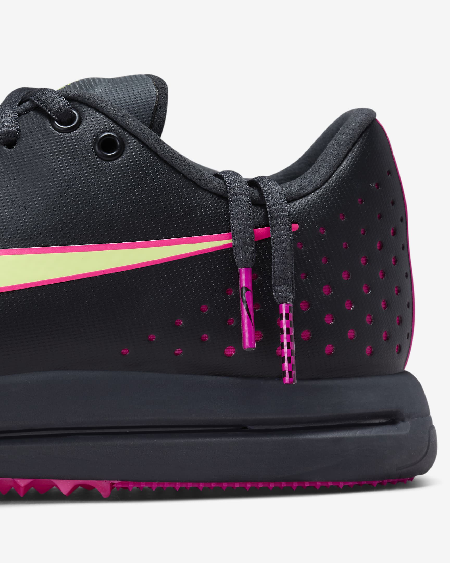 Scarpa chiodata per il salto Nike Triple Jump Elite 2 - Nero/Light Lemon Twist/Fierce Pink