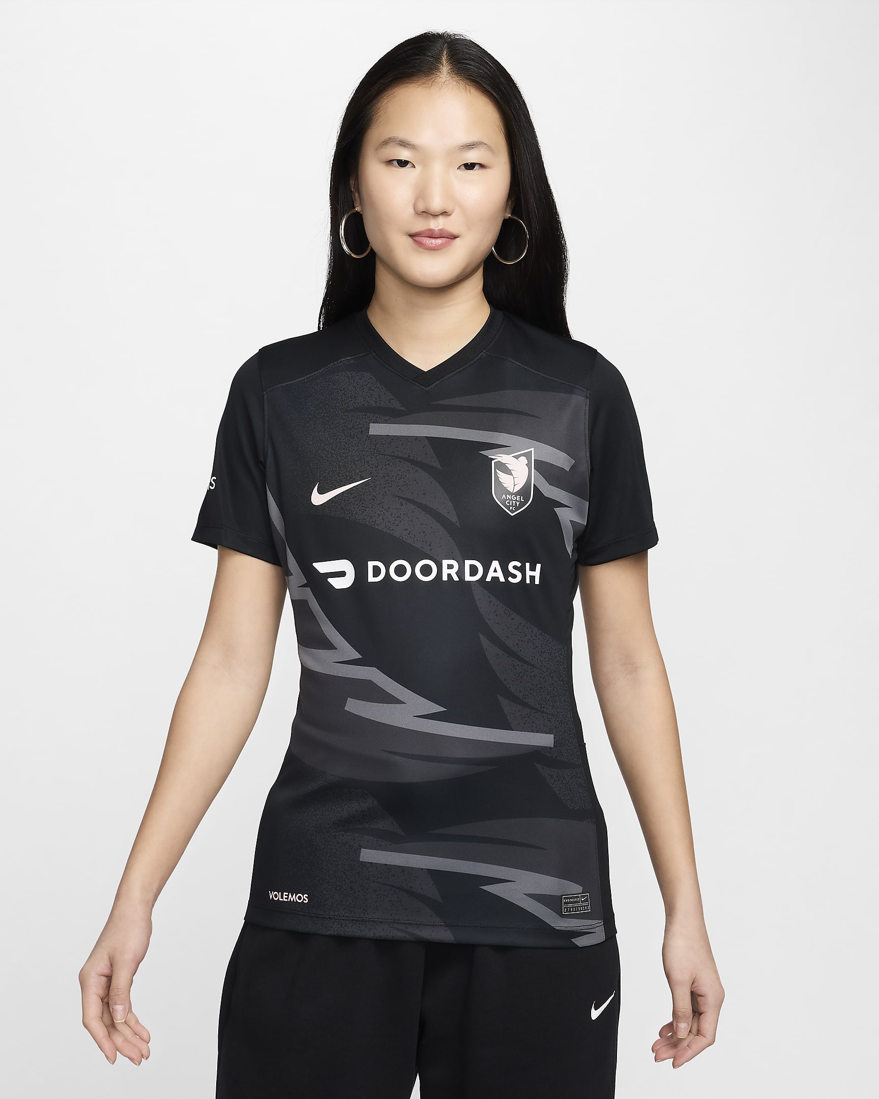 Jersey Nike Dri-FIT de la NWSL tipo réplica para mujer Angel City FC 2024 Stadium Primary - Negro