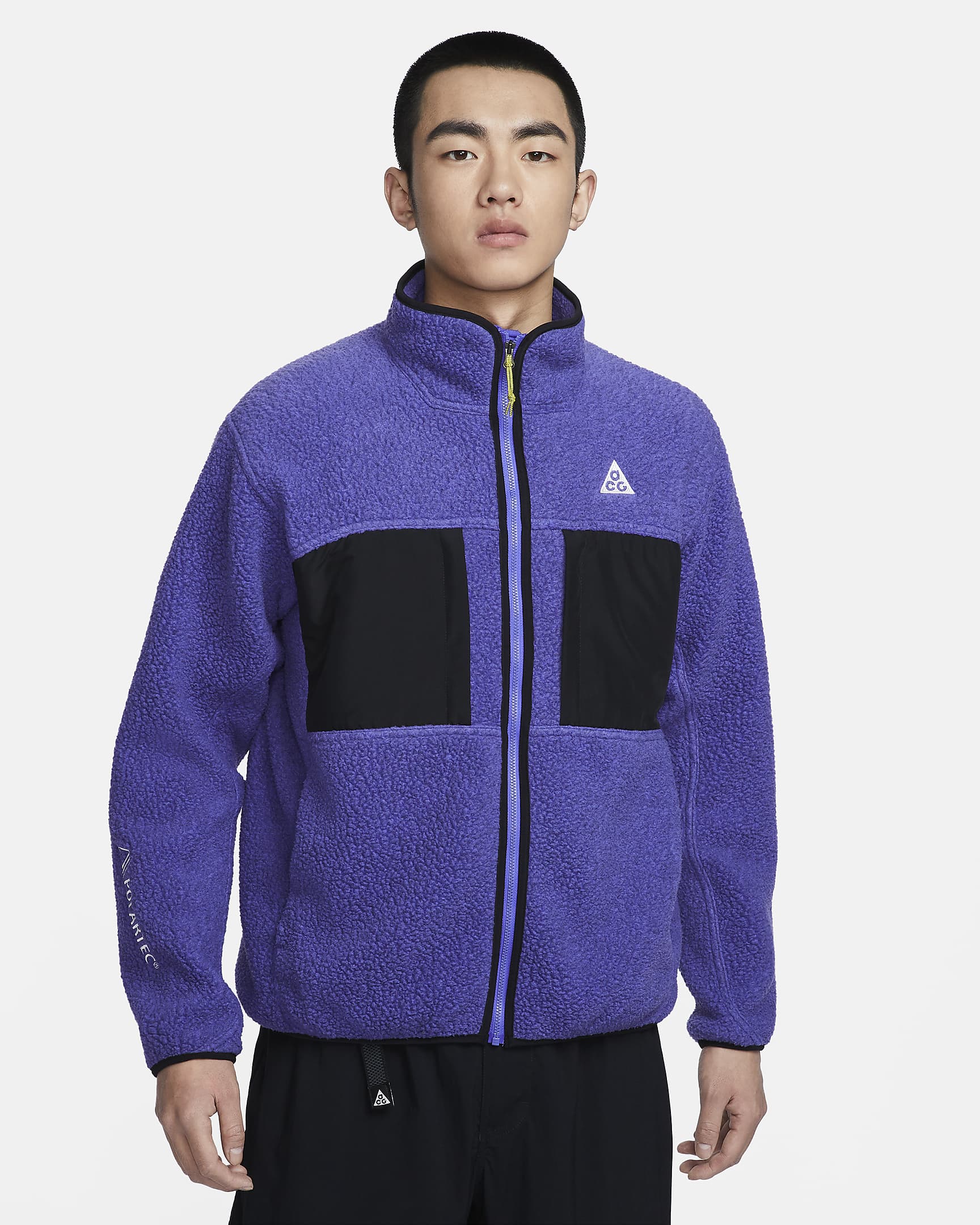 Nike ACG "Arctic Wolf" Men's Full-Zip Top - Persian Violet/Black/Summit White