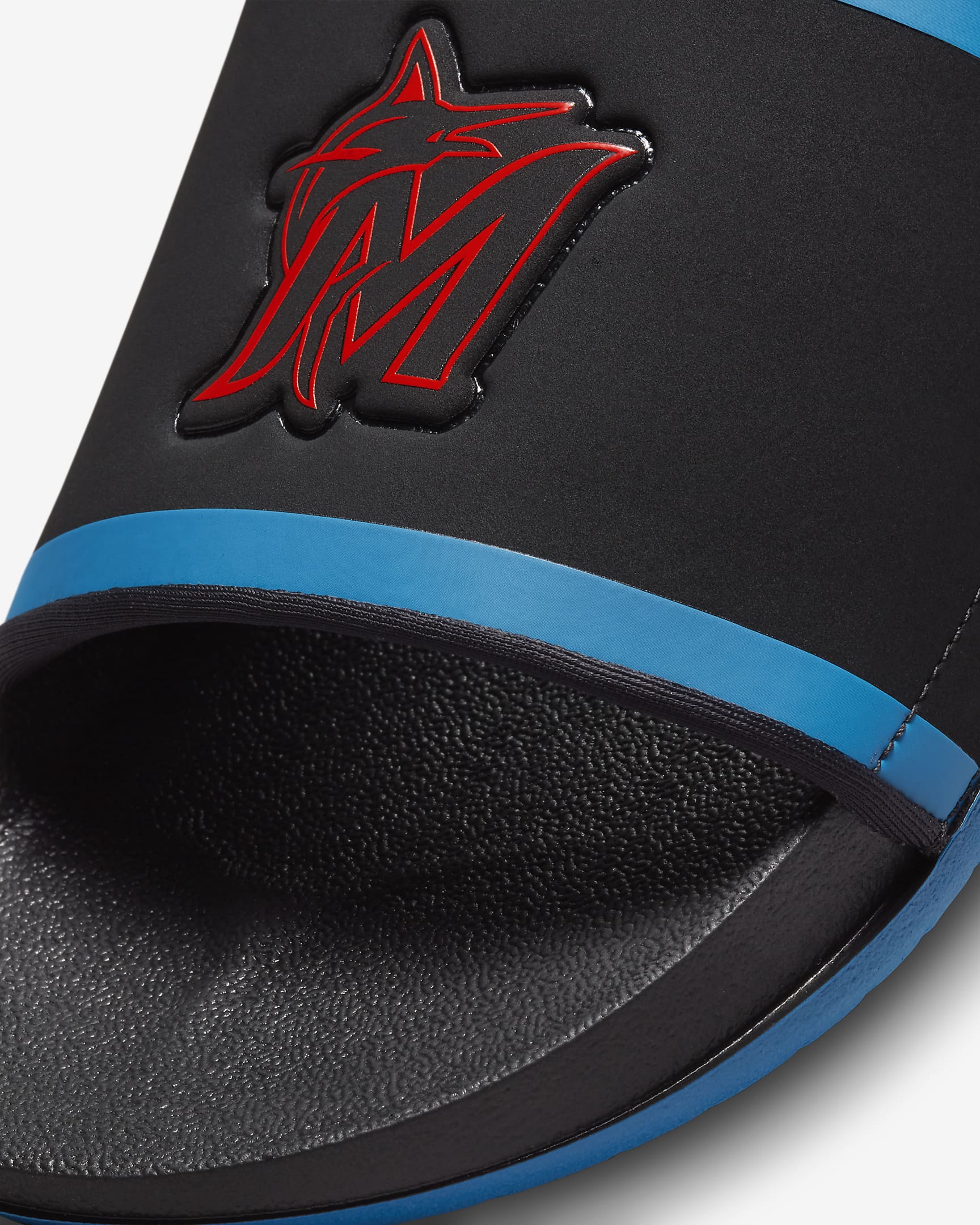 Nike Offcourt (MLB Miami Marlins) Slide - Black/Neptune Blue/Chile Red