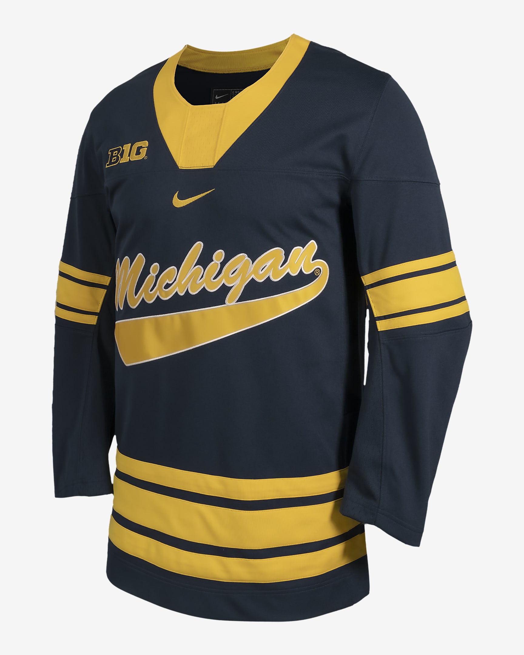 Jersey de hockey universitario Nike para hombre Michigan - Azul marino