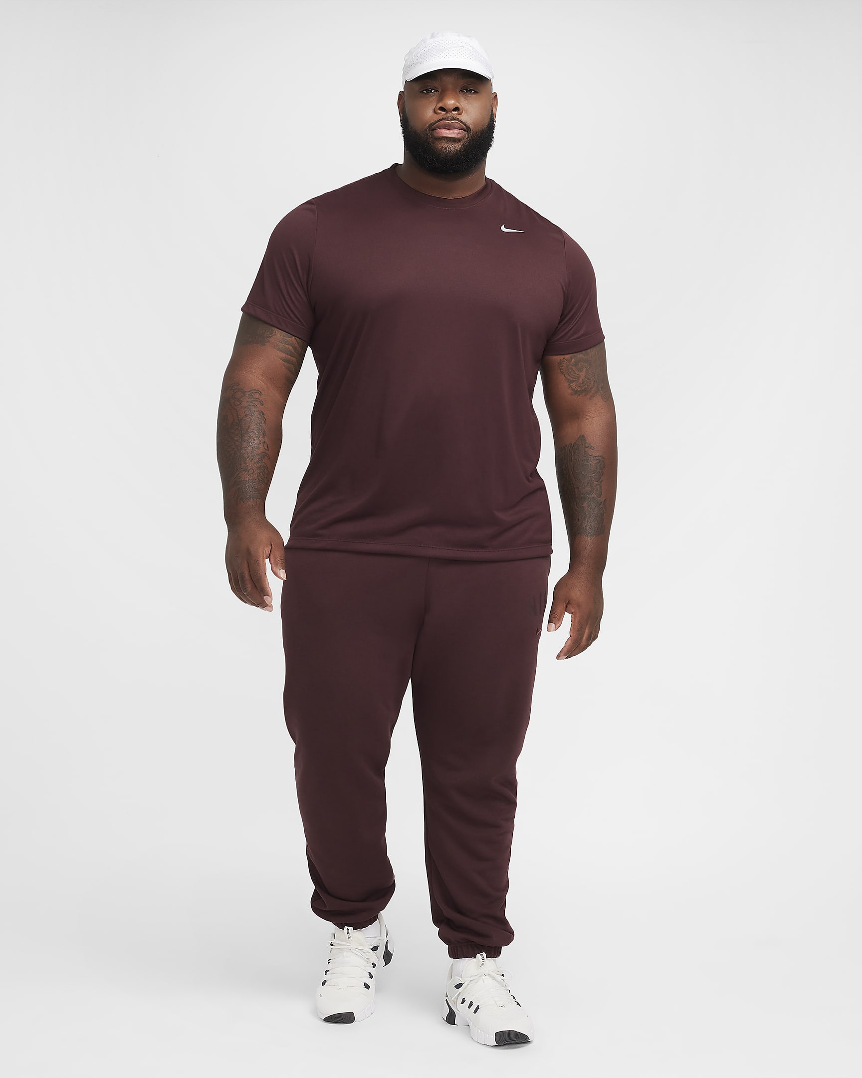 Playera de fitness para hombre Nike Dri-FIT Legend - Burdeos enérgico/Plata mate