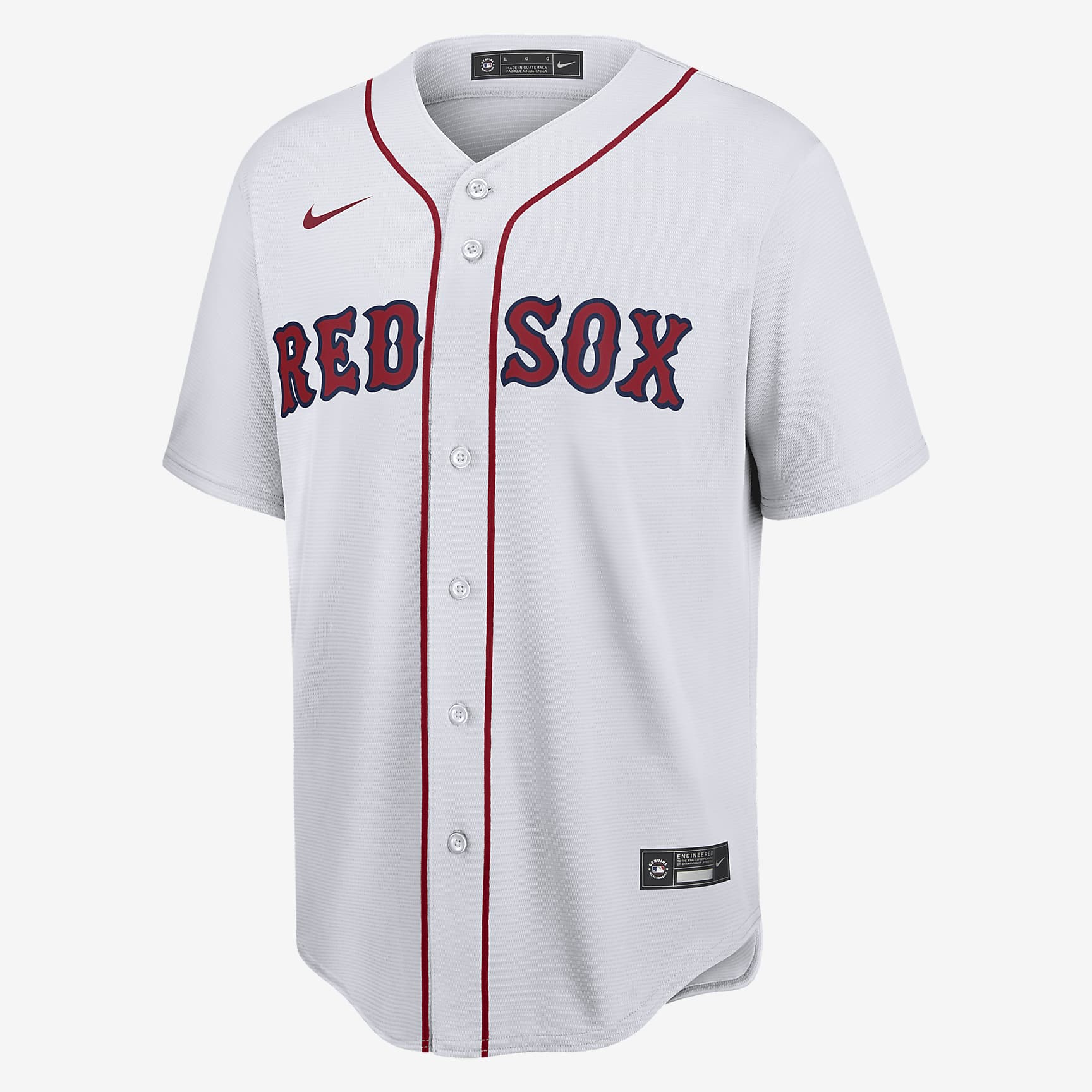 Camiseta de béisbol Replica para hombre MLB Boston Red Sox (J.D Martinez) - Blanco